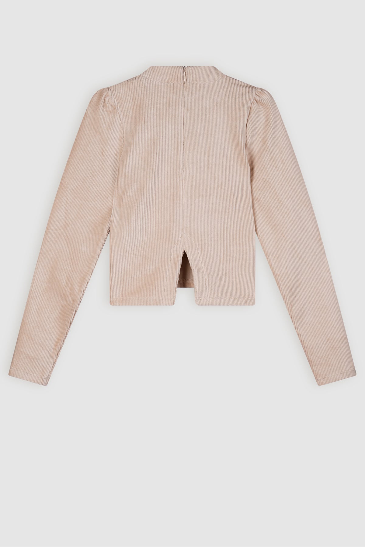 Kew Crop Rib Top Ivory