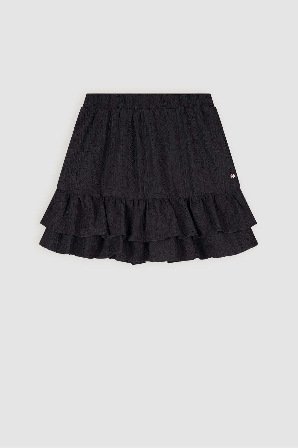 Naia Lace Jersey Skirt Black