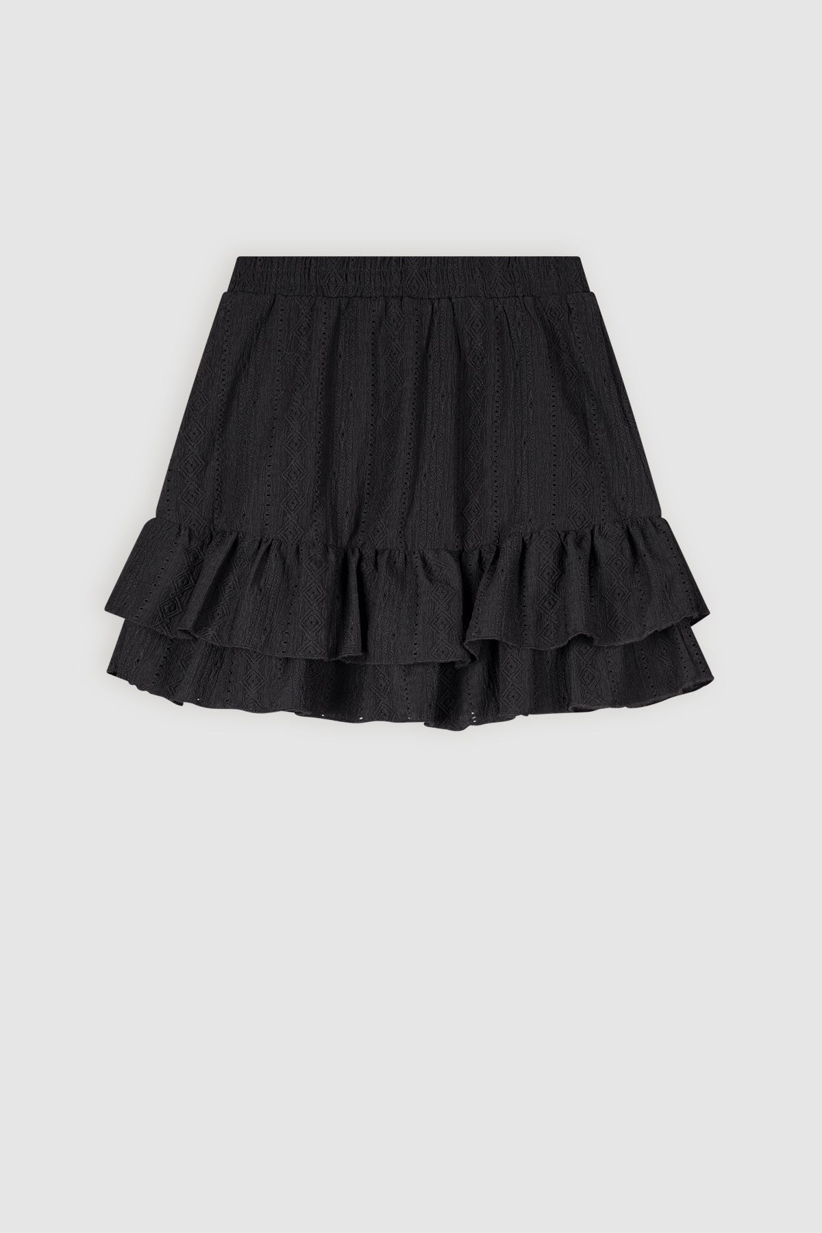 Naia Lace Jersey Skirt Black