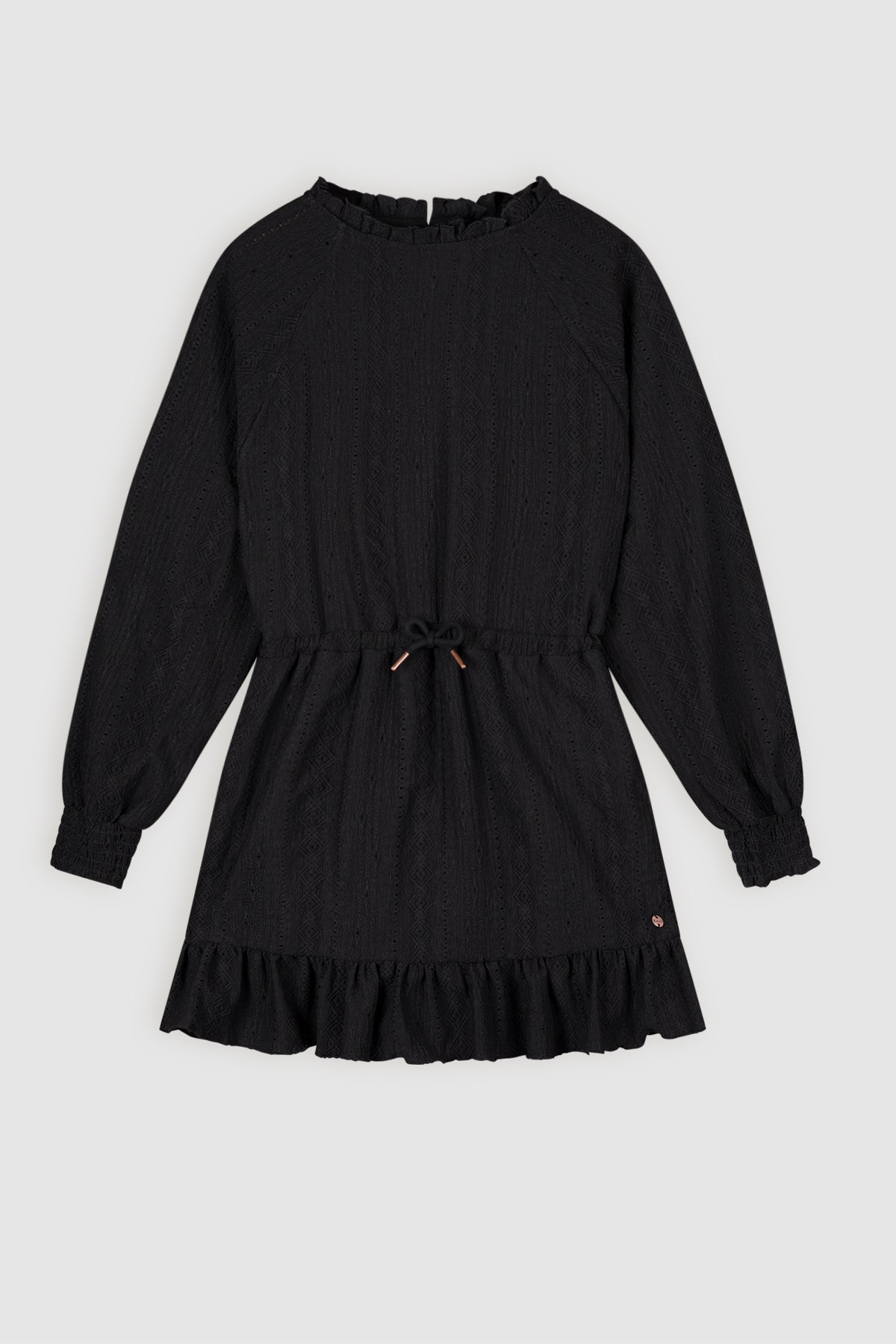 May Lace Jersey Dress Black