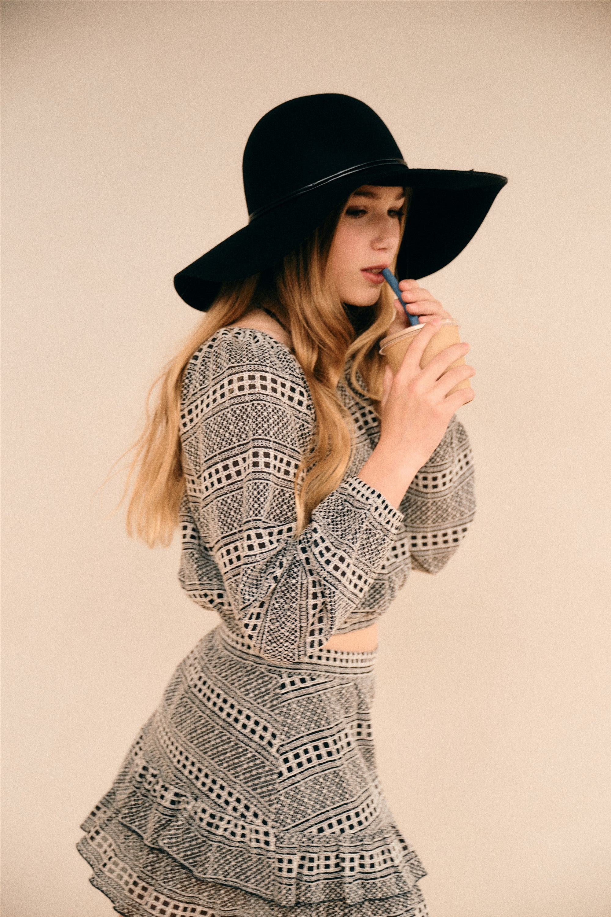 Timre Geborduurde Blouse Ivoor