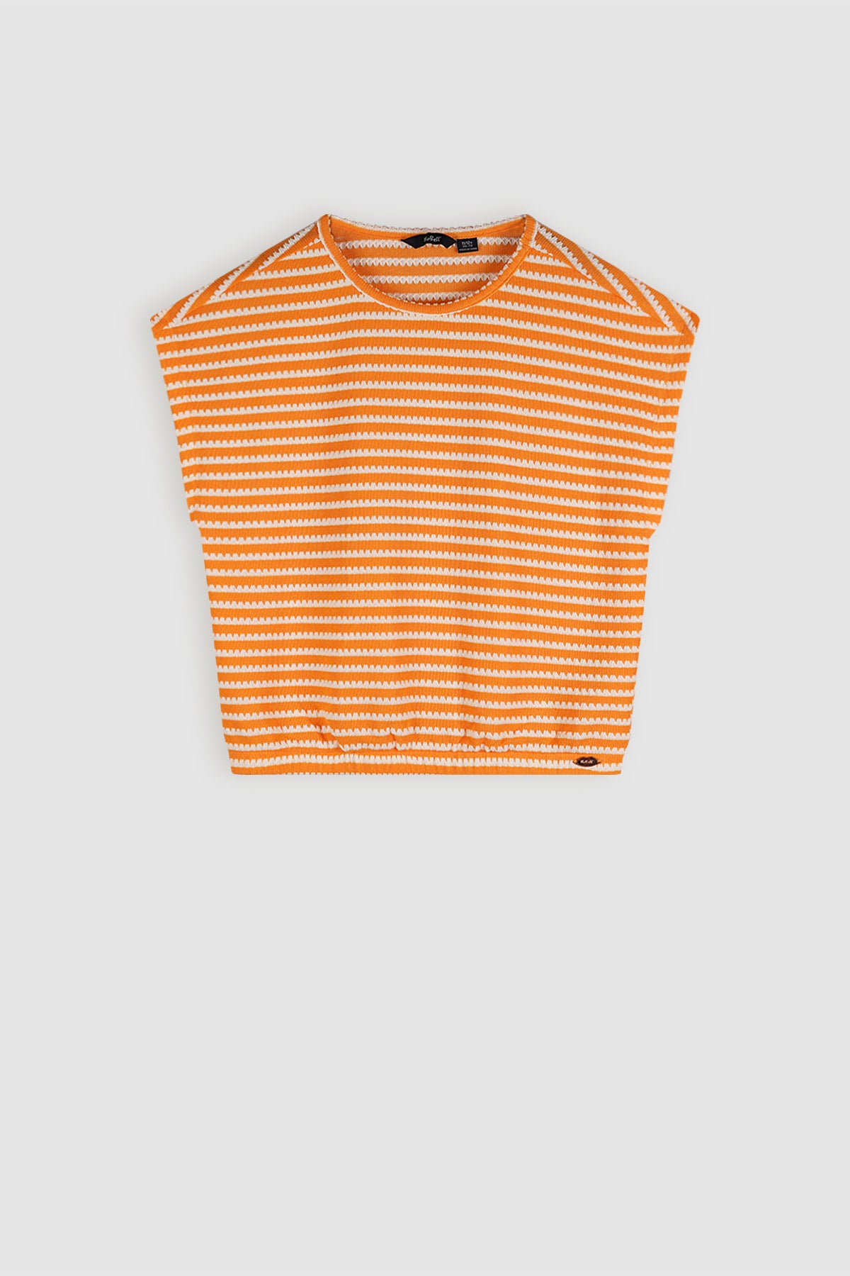 Kawai Gestreepte Top Oranje