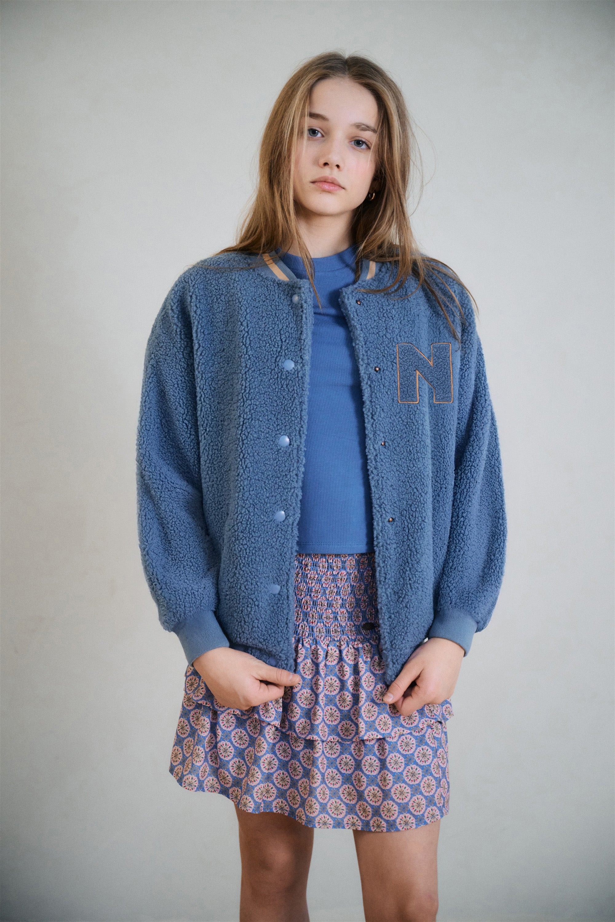 Darsy Varsity Teddy Jas Blauw