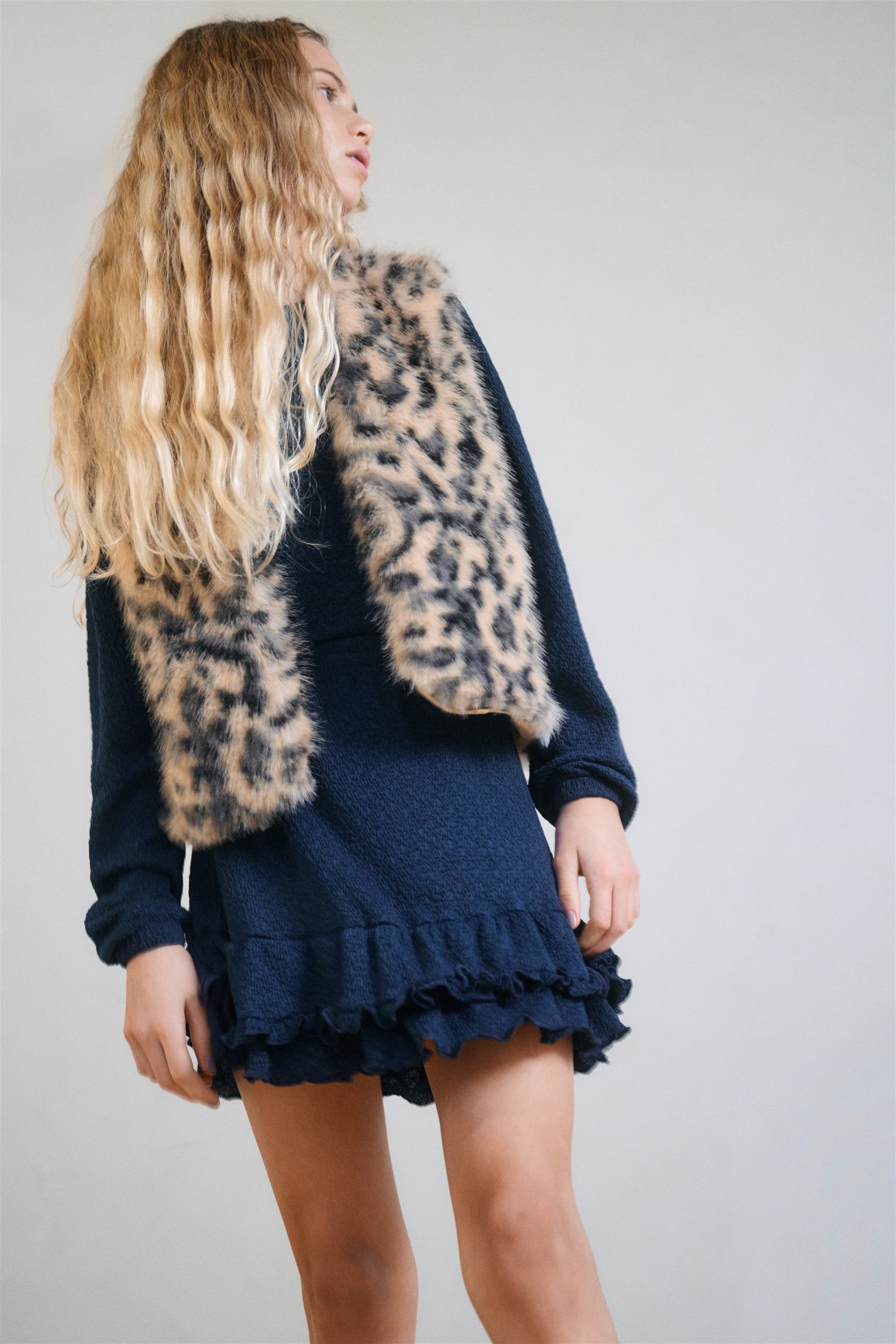 Kath Bont Gilet Leopard