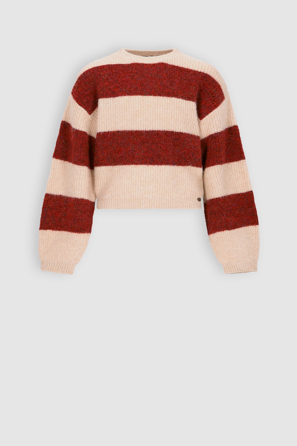 Kate Colorblock Trui Donkerrood