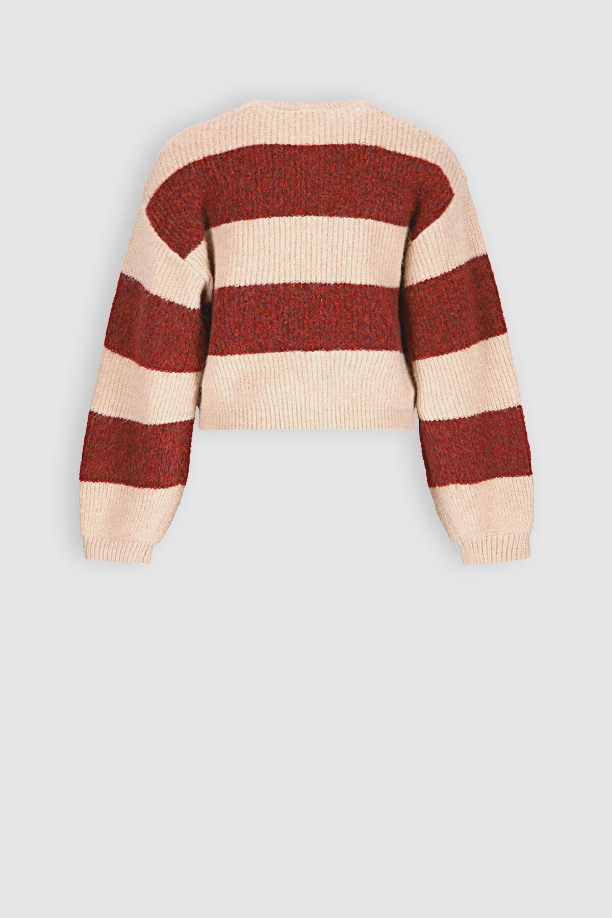 Kate Colorblock Trui Donkerrood