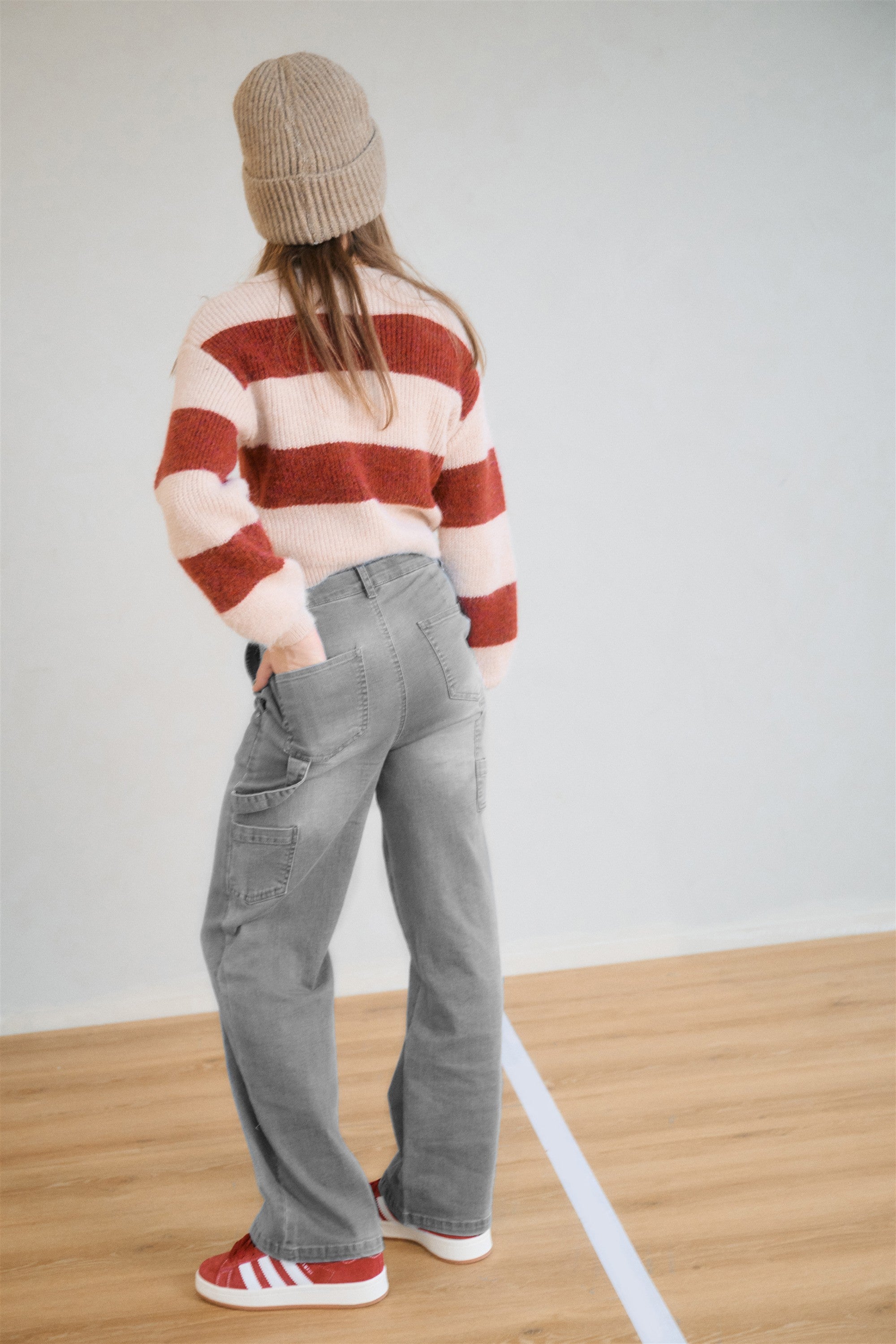 Kate Colorblock Trui Donkerrood