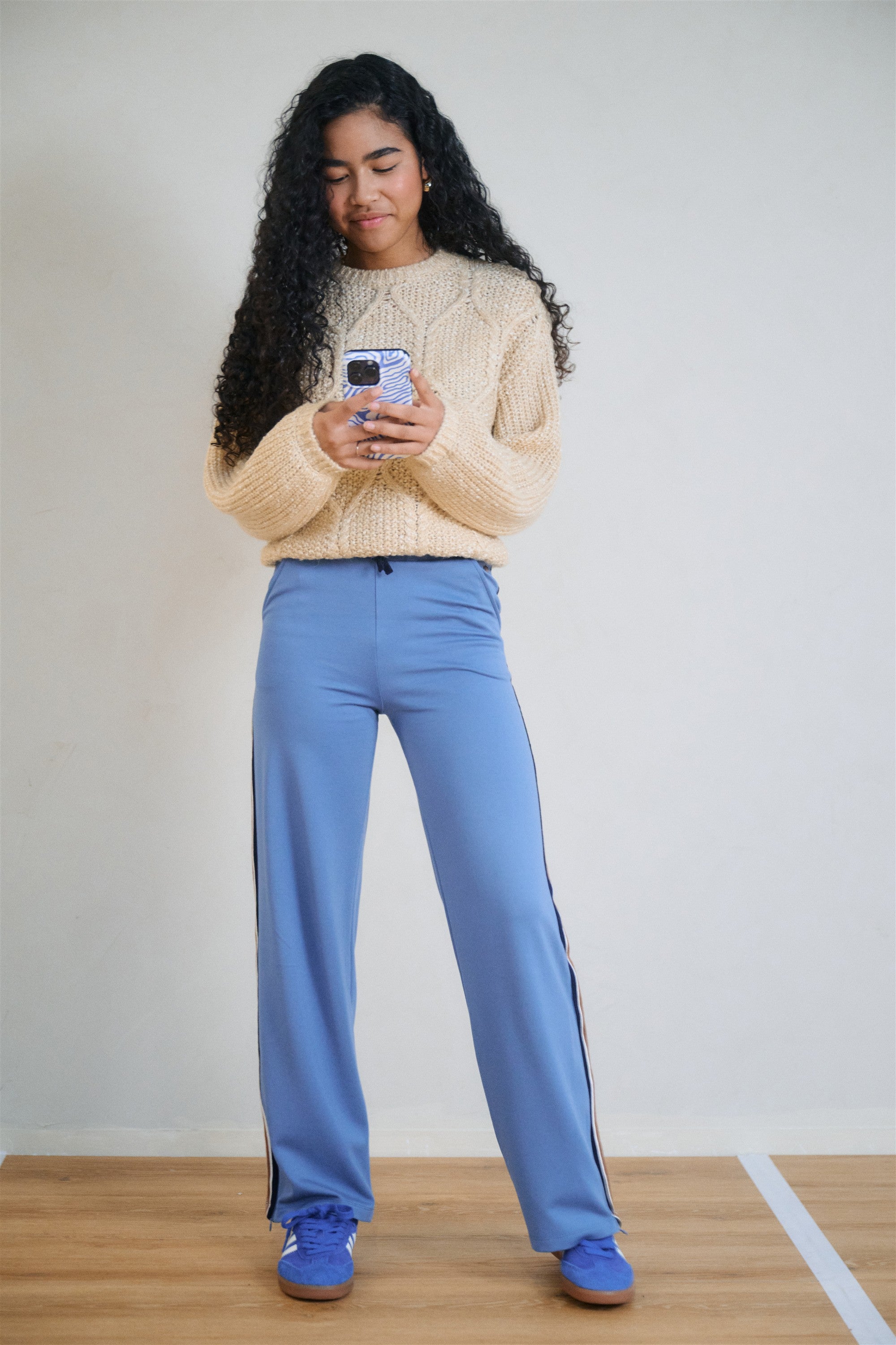 Spirit Broek met Tape Blauw