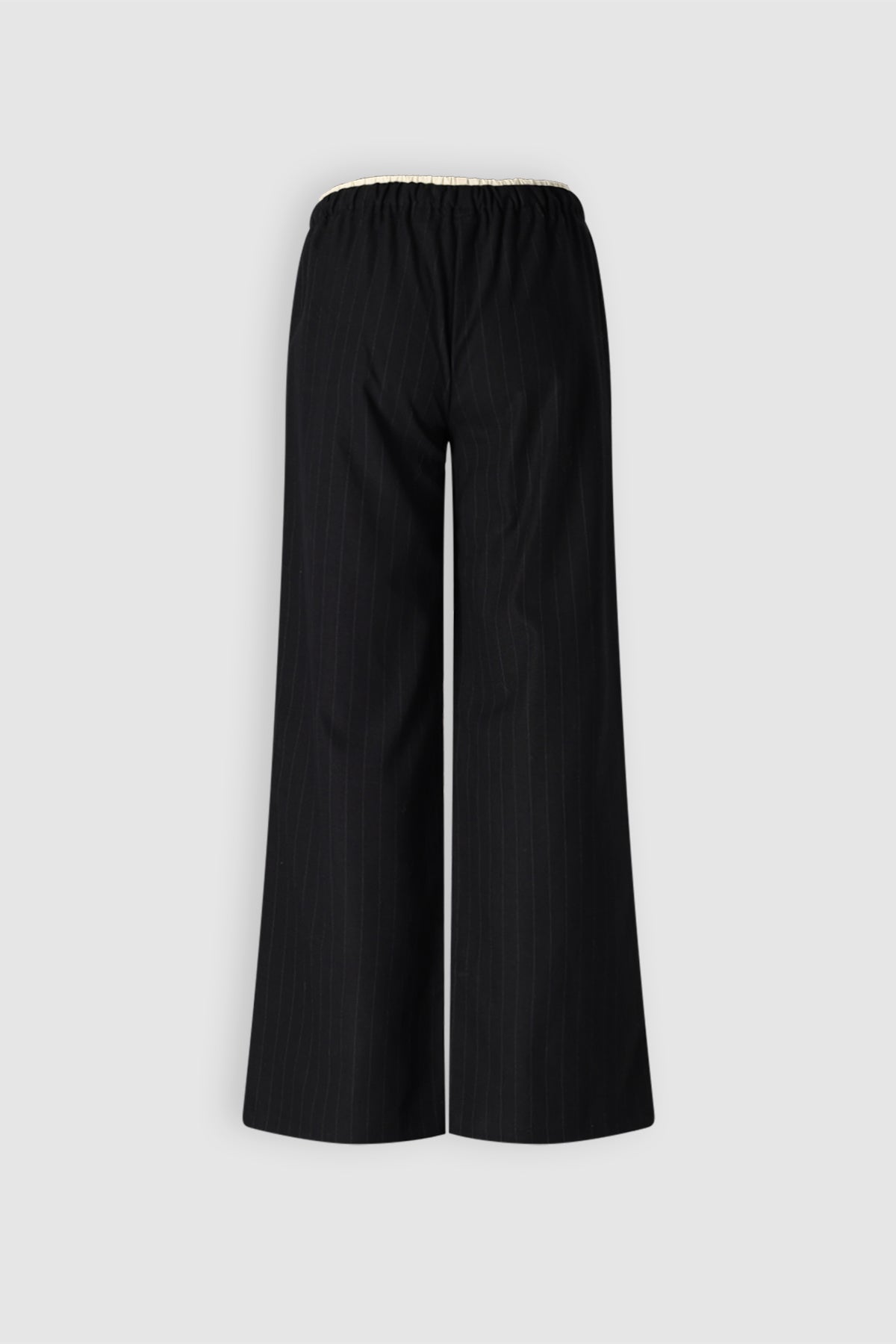 Sub Krijtstreep Broek Zwart