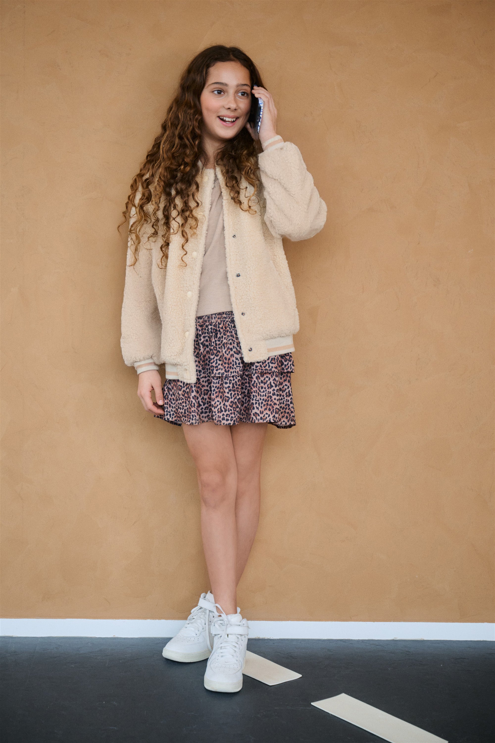 Nika Gesmokte Rok Bruin