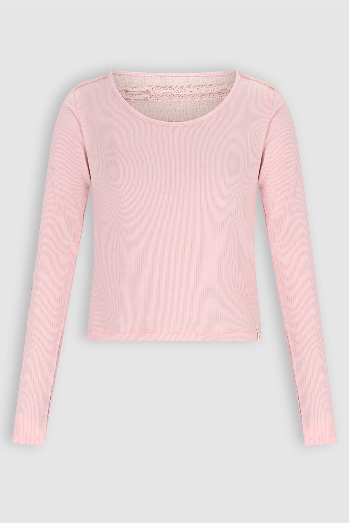Kallet Jersey Top Lange mouw Roze