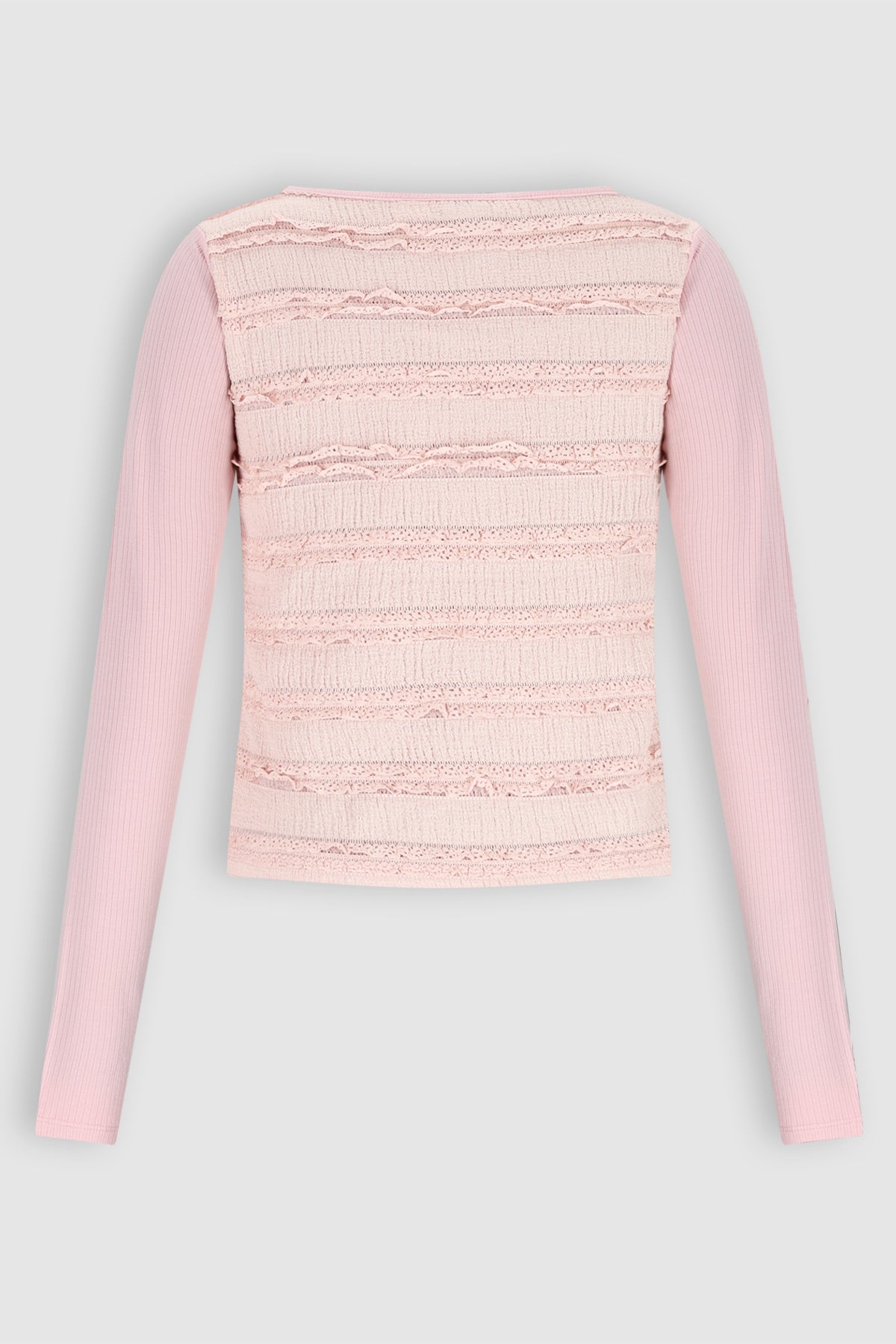Kallet Jersey Top Lange mouw Roze