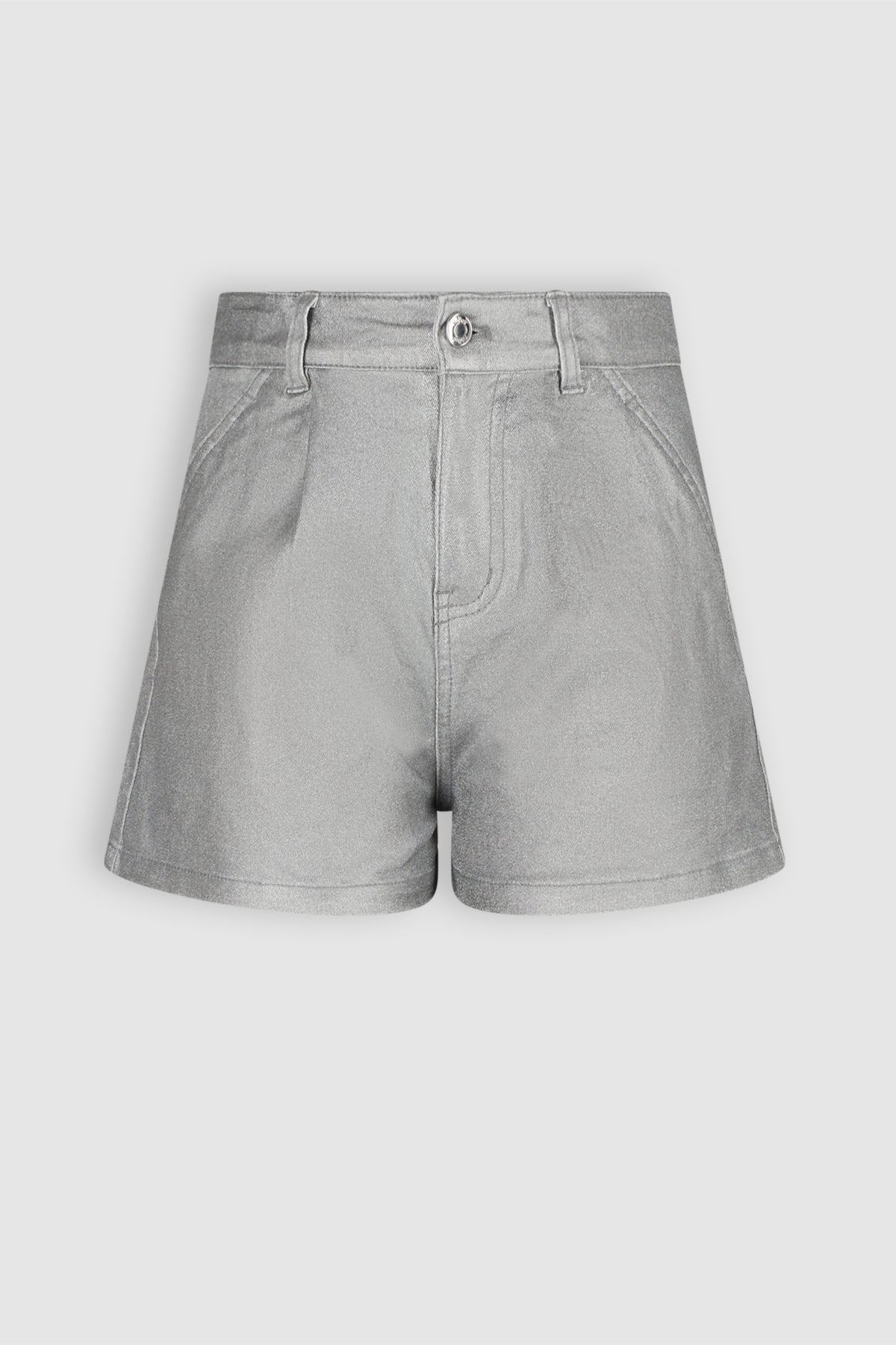 Sevia Denim Shiny Short Grijs