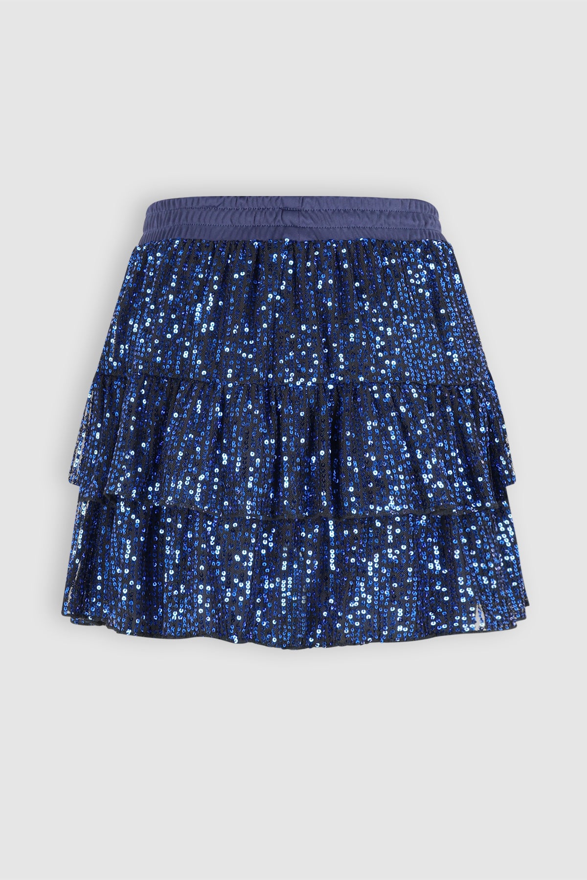 Naia Pailletten Rok Blauw
