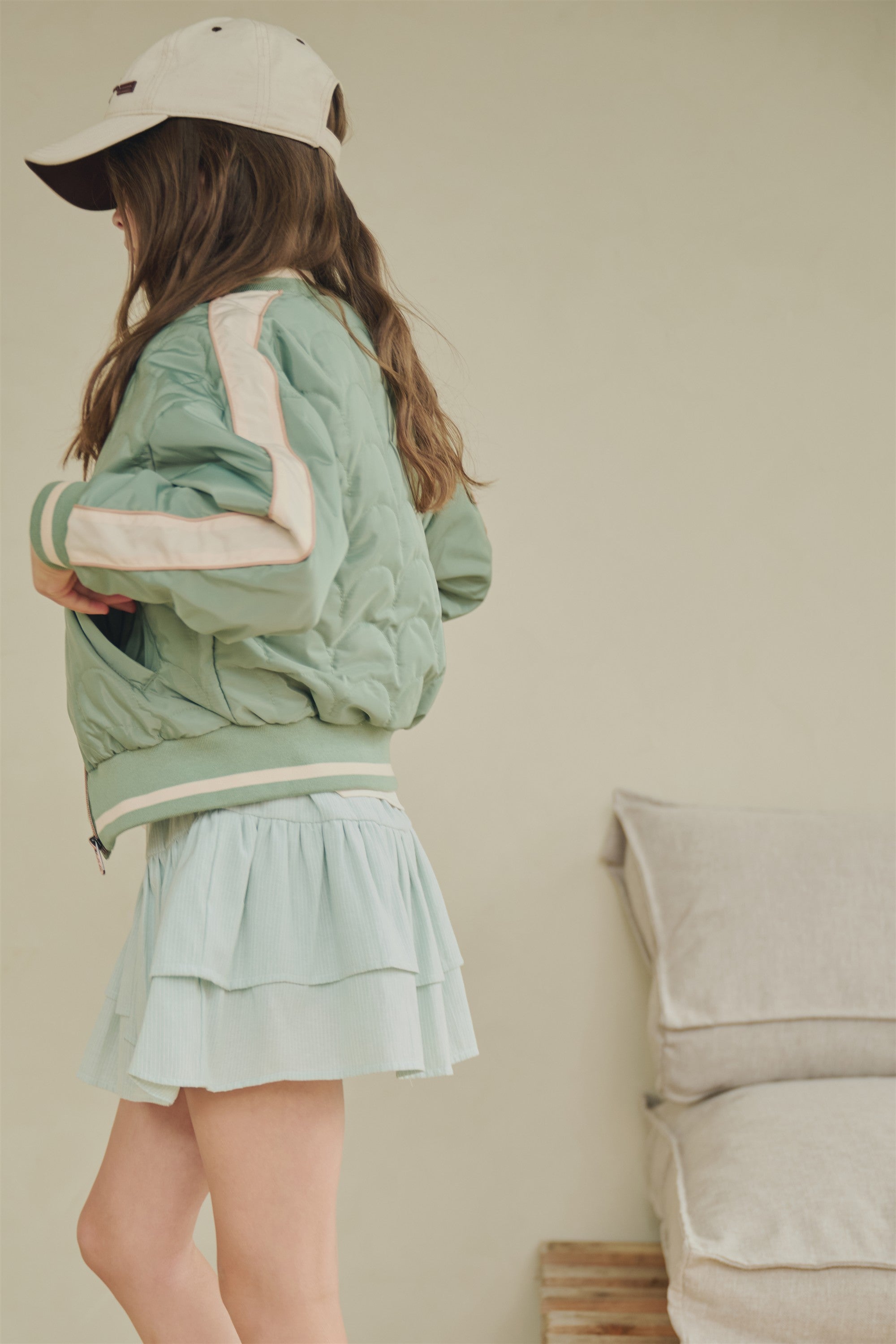 Bomber Zomer jas met fleece voering Groen