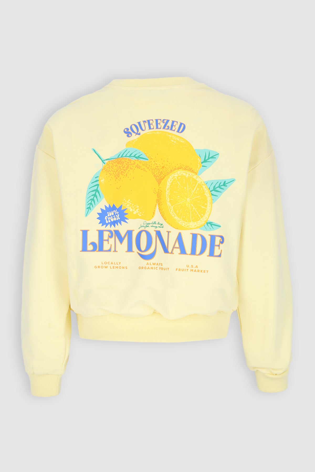 Kim Sweater met rugprint Geel