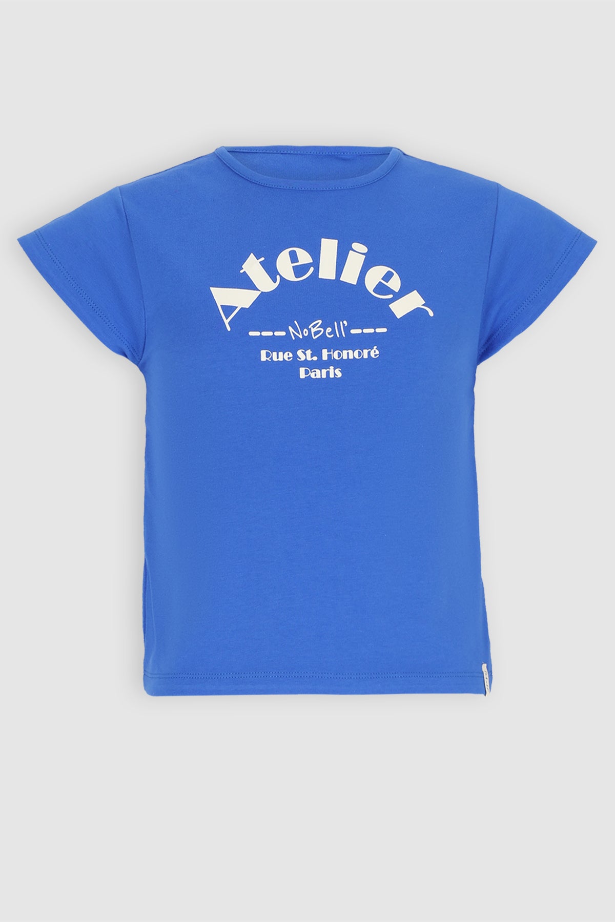 Kit Tshirt 'Atelier' Print Blauw