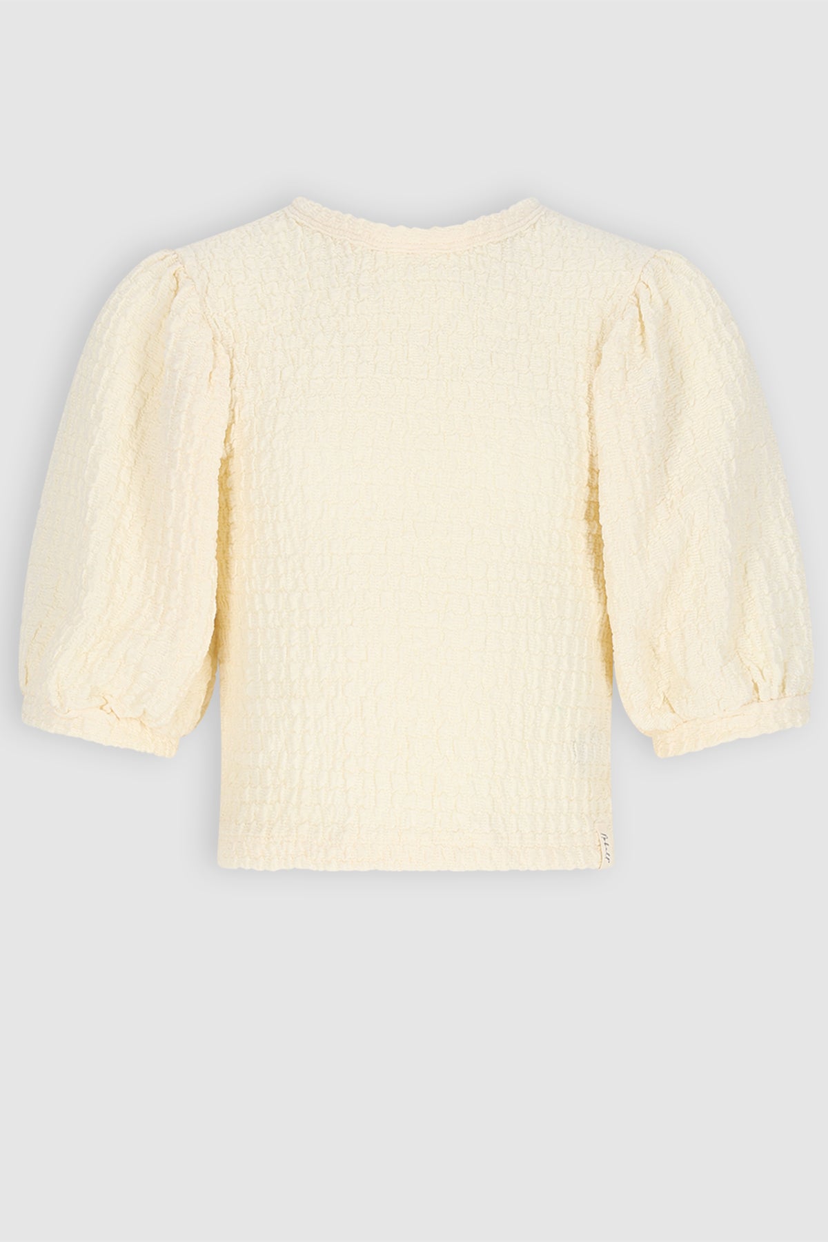 Kylias Top met Pofmouwen Ivoor