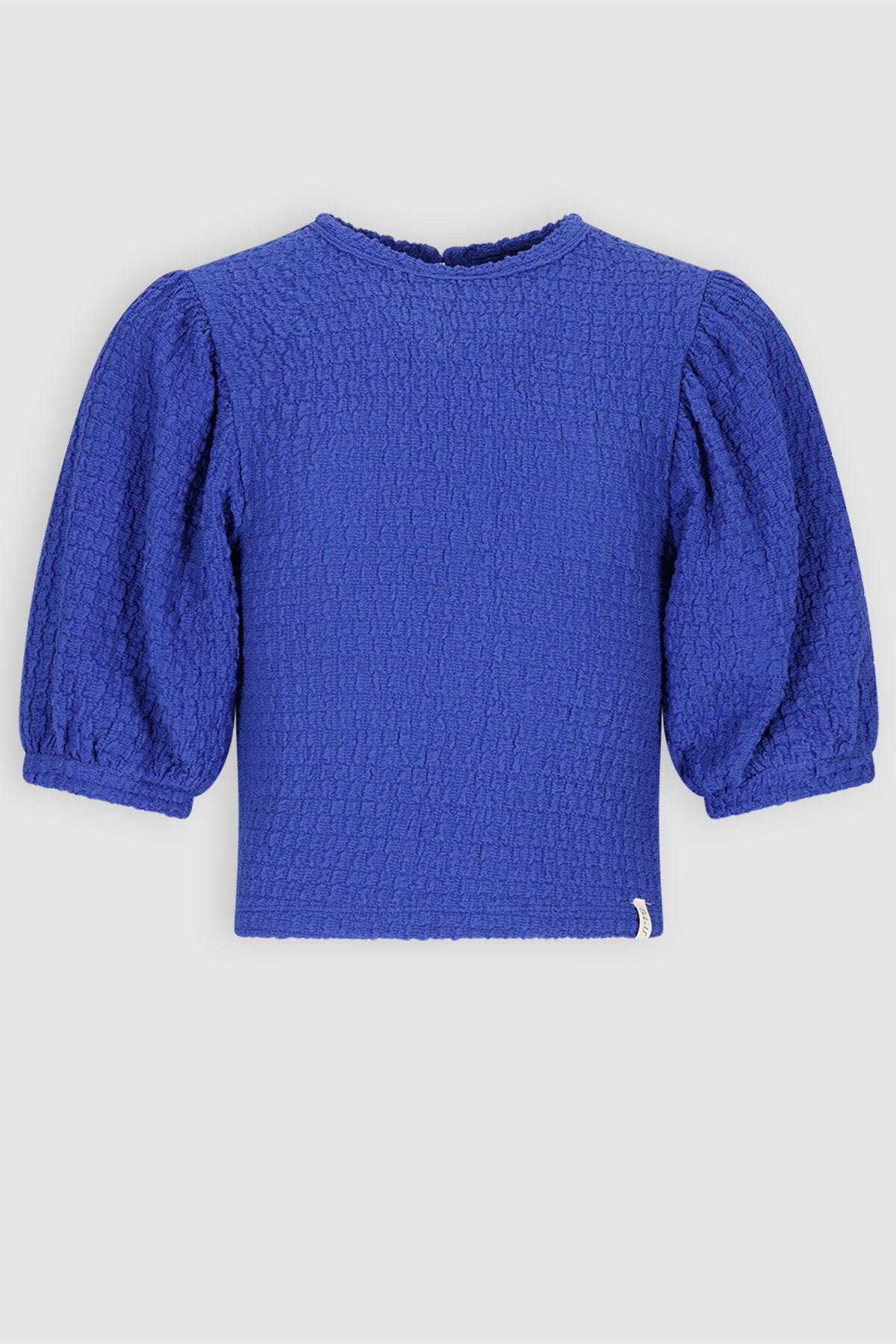 Kylias Top met Pofmouwen Blauw