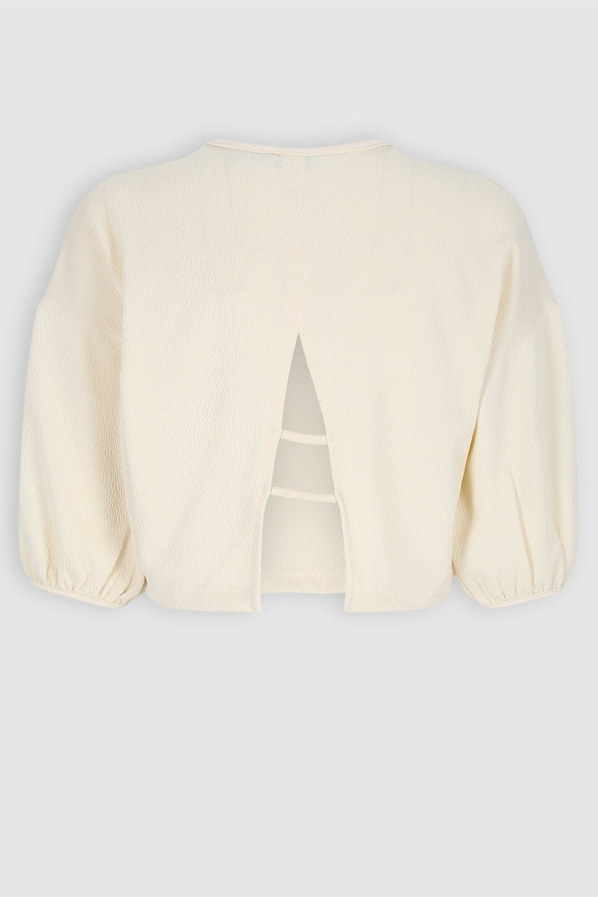 Kess Oversized Crop Top Ivoor