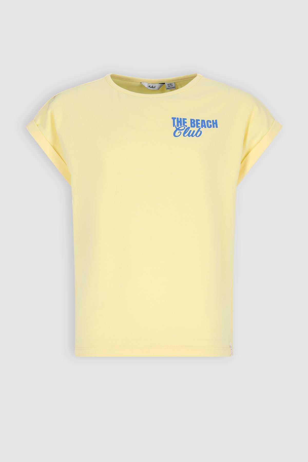 Kasis Tshirt grote Rugprint Geel