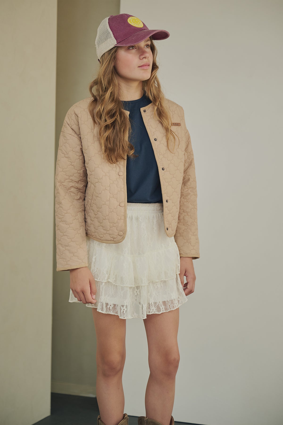 Naia Kanten Rok Ivoor