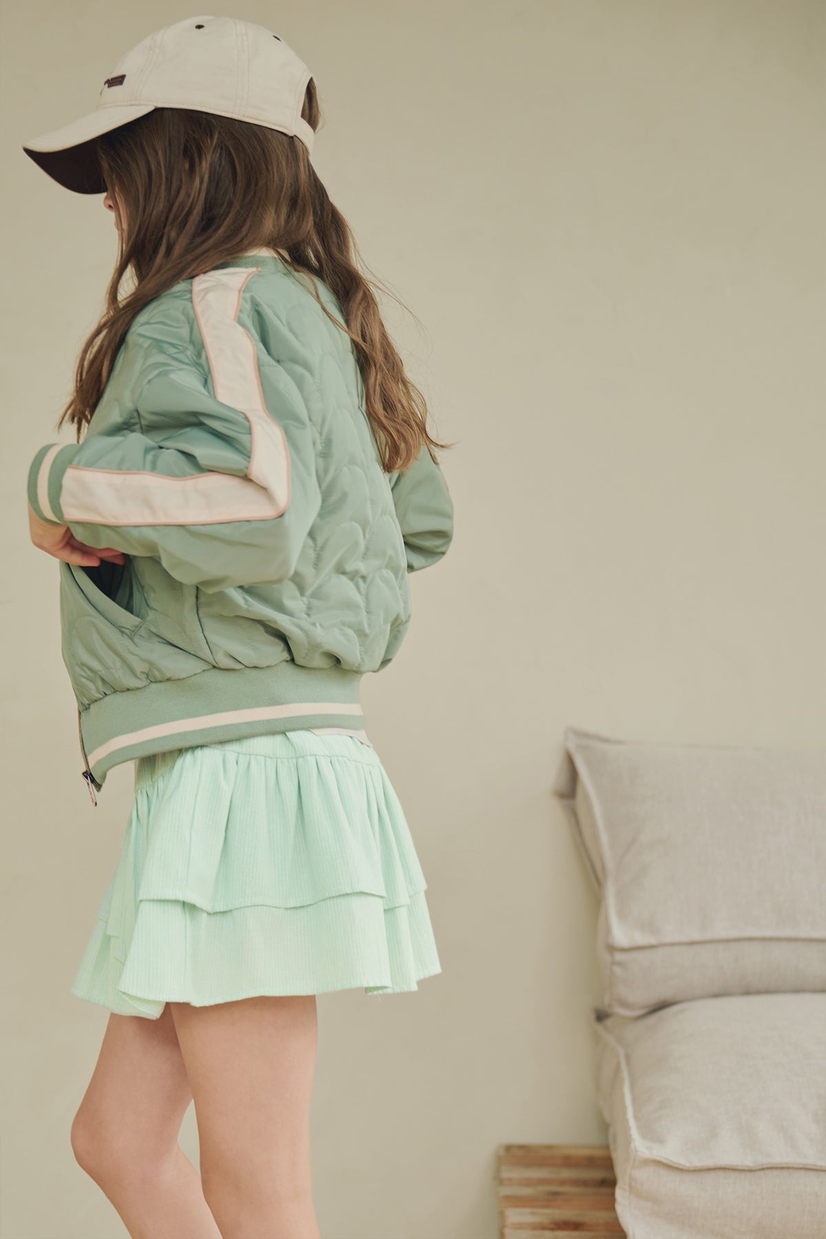 Niké Gestreepte Rok Groen