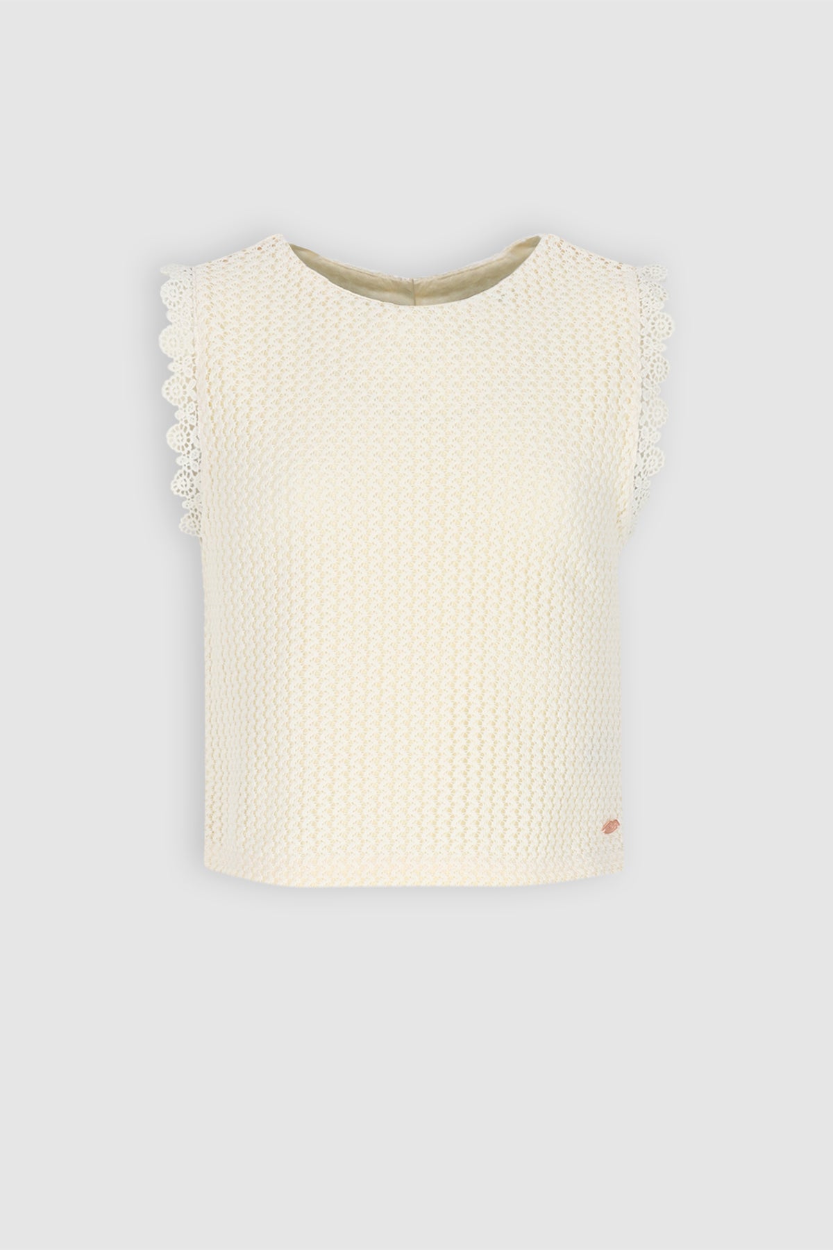 Kia Crochet Top Ivoor