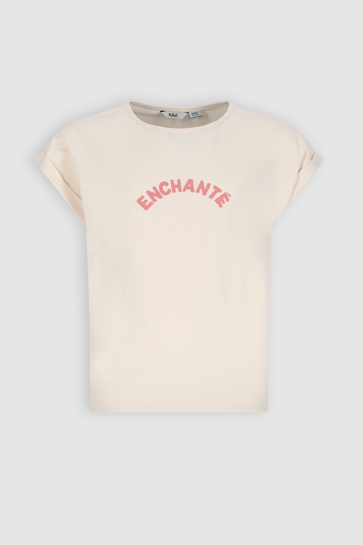 Kasis T-shirt with Enchante back print Ivory