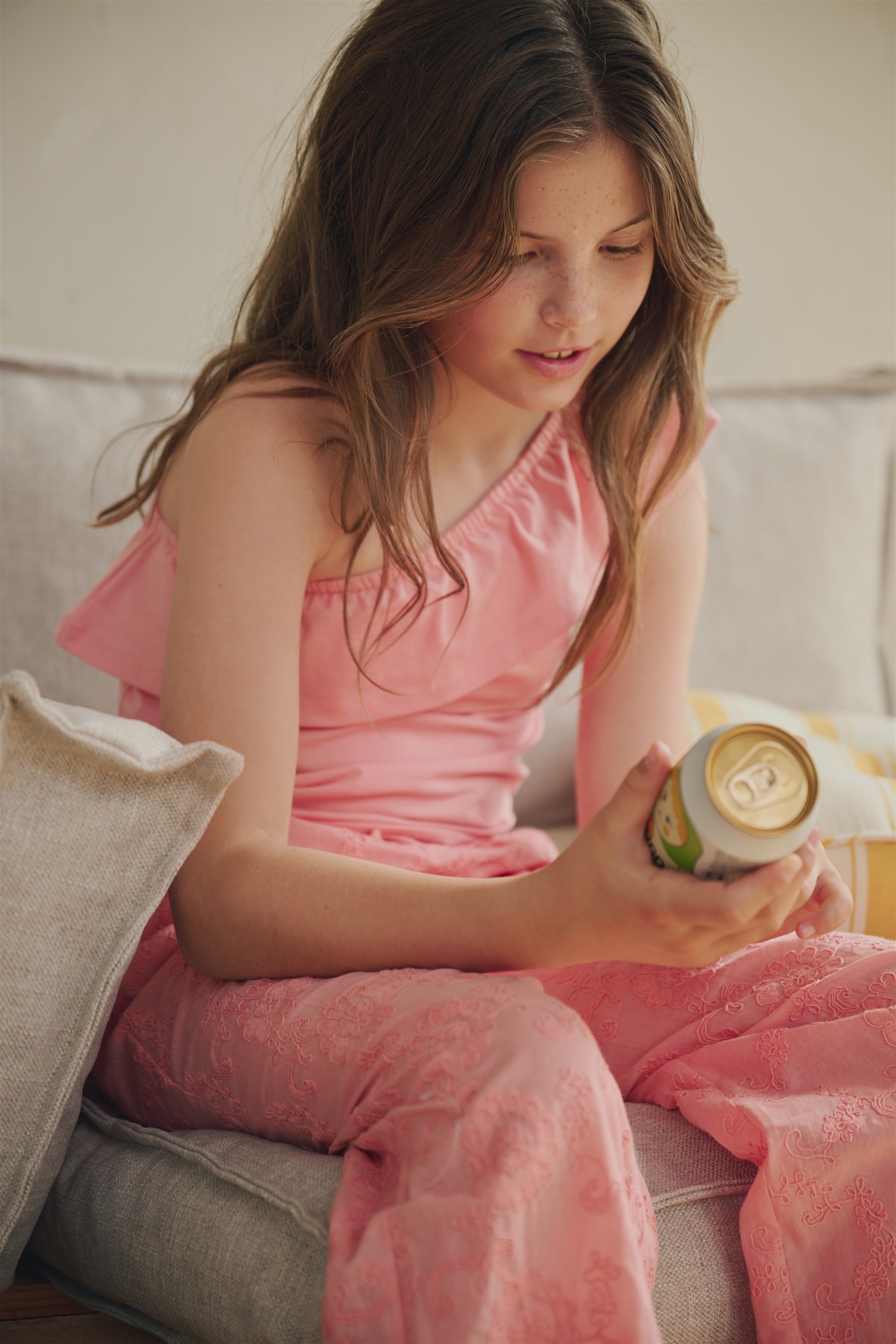 Kean Open Shoulder Top Roze