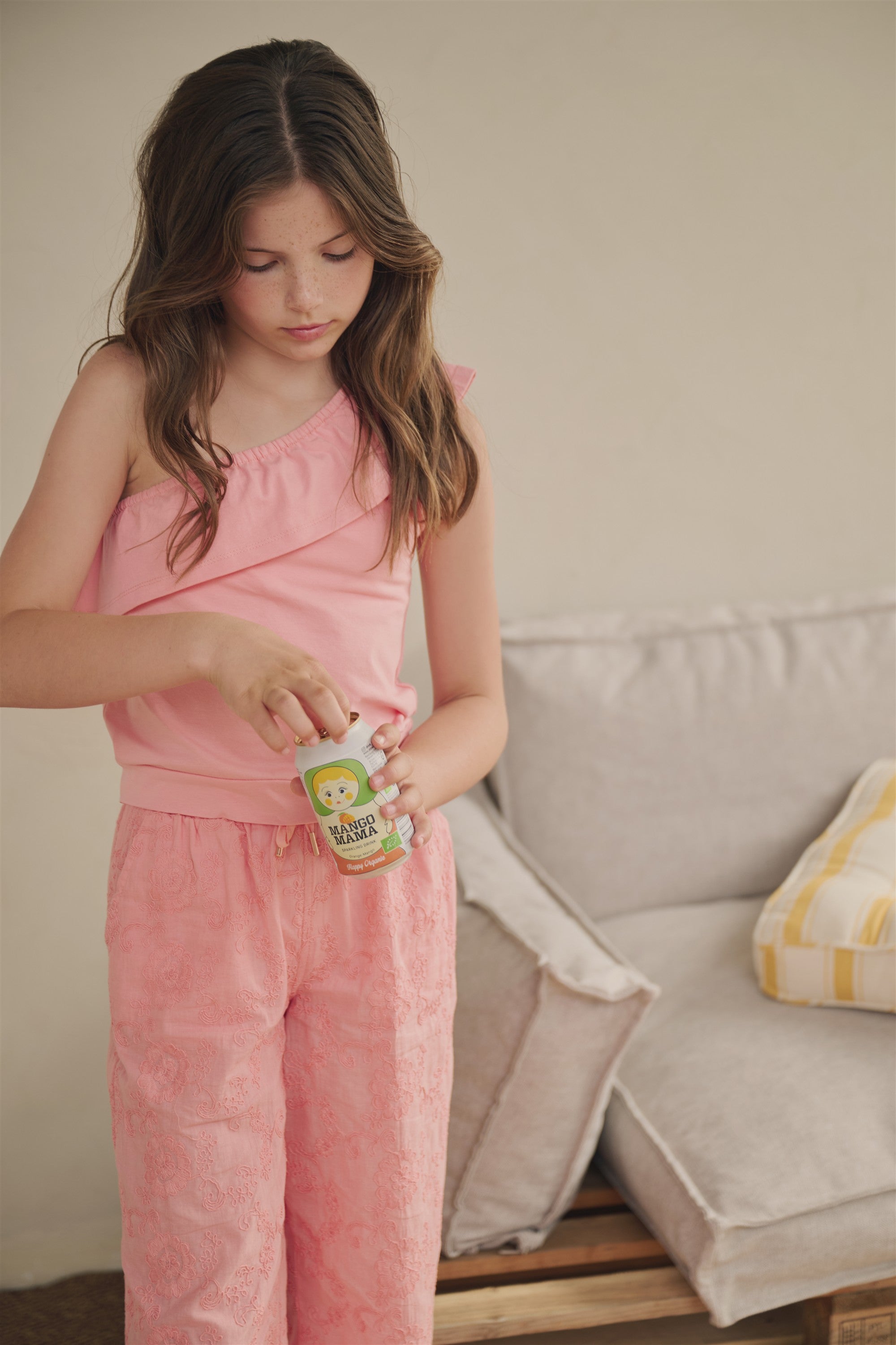 Kean Open Shoulder Top Roze