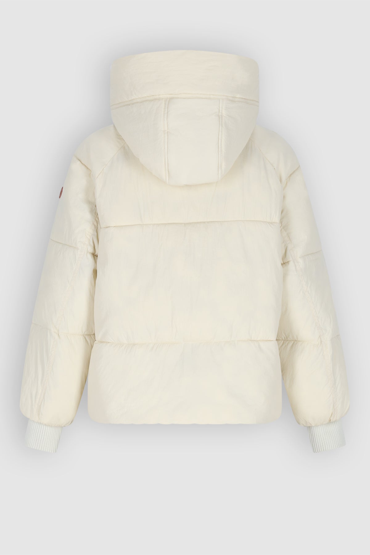 Badeau Wijde Winterjas met Capuchon Wit