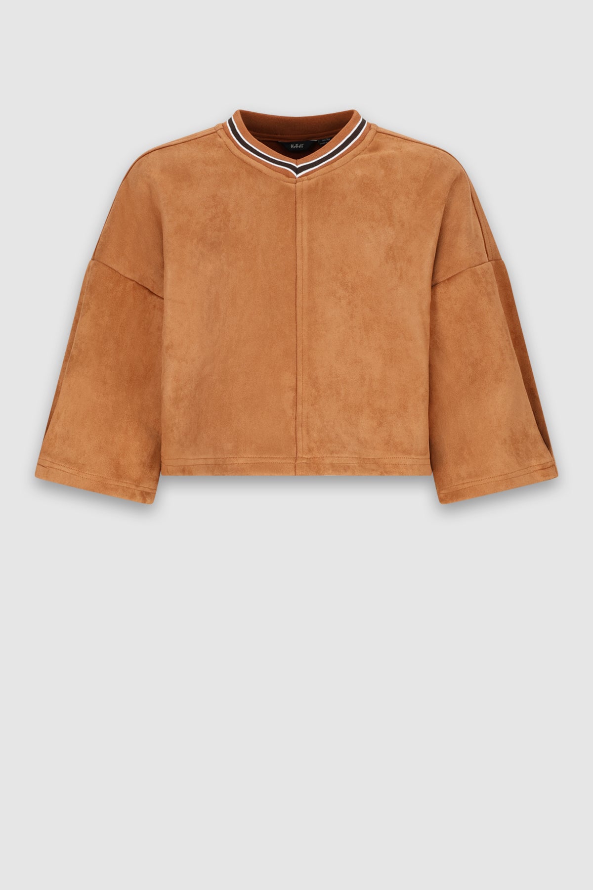 Kay Oversized Suedine Top Bruin