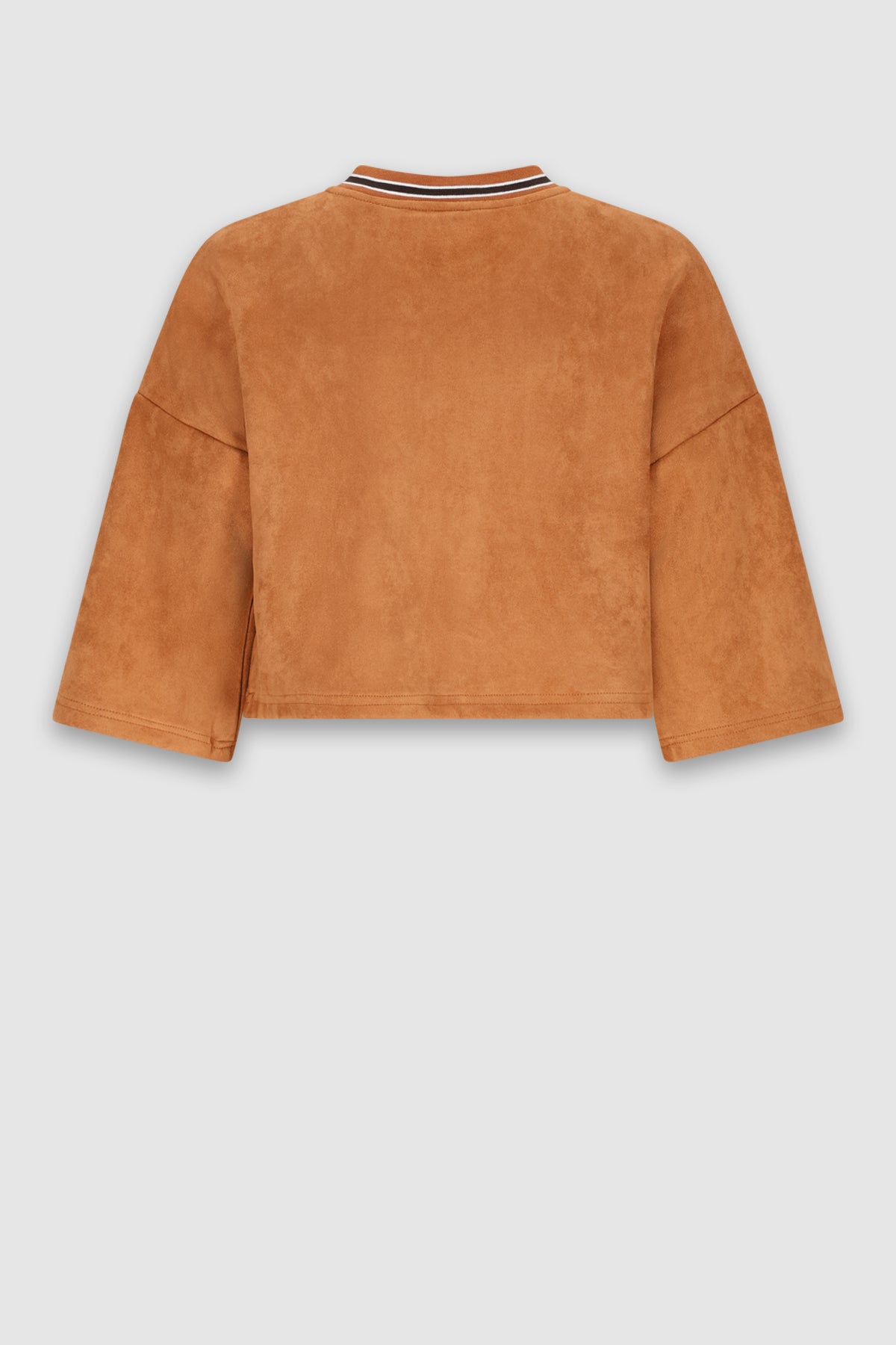 Kay Oversized Suedine Top Bruin