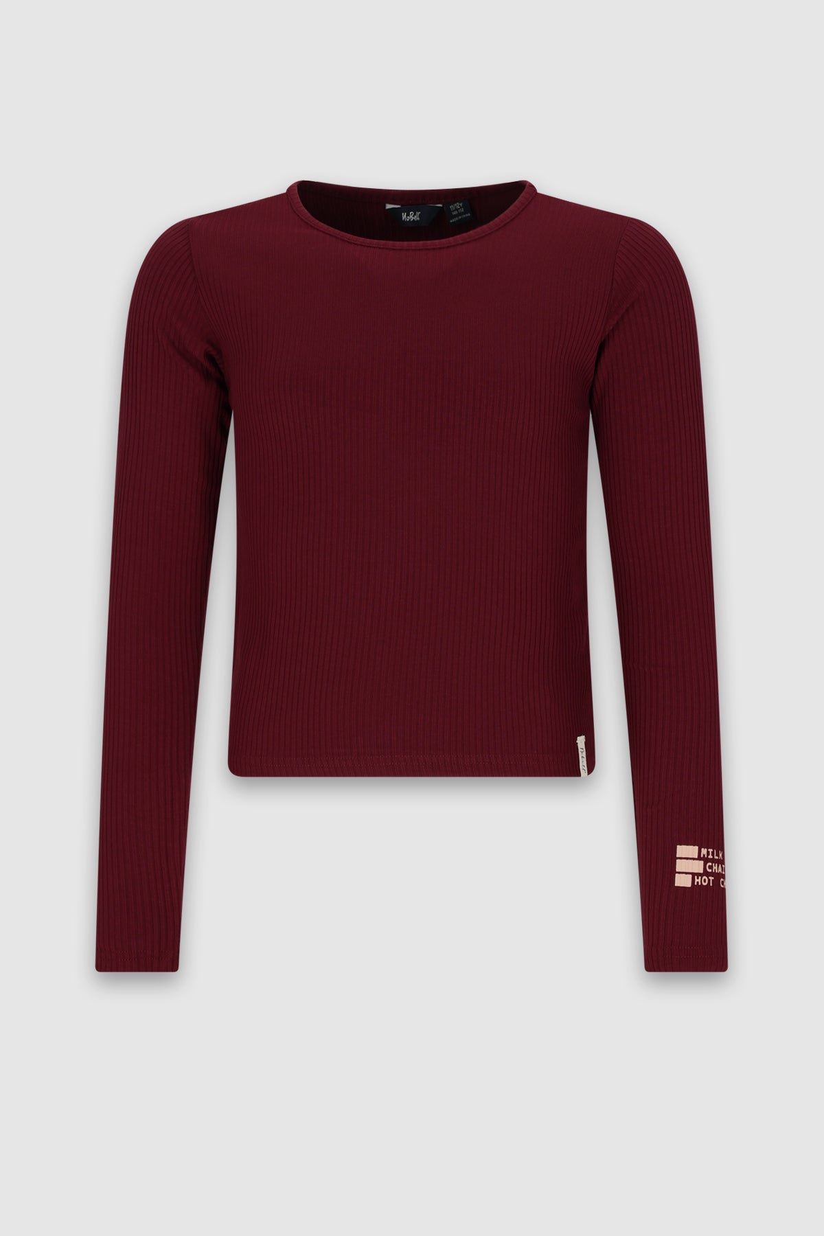 Kuan RibJersey Tshirt Bordeaux