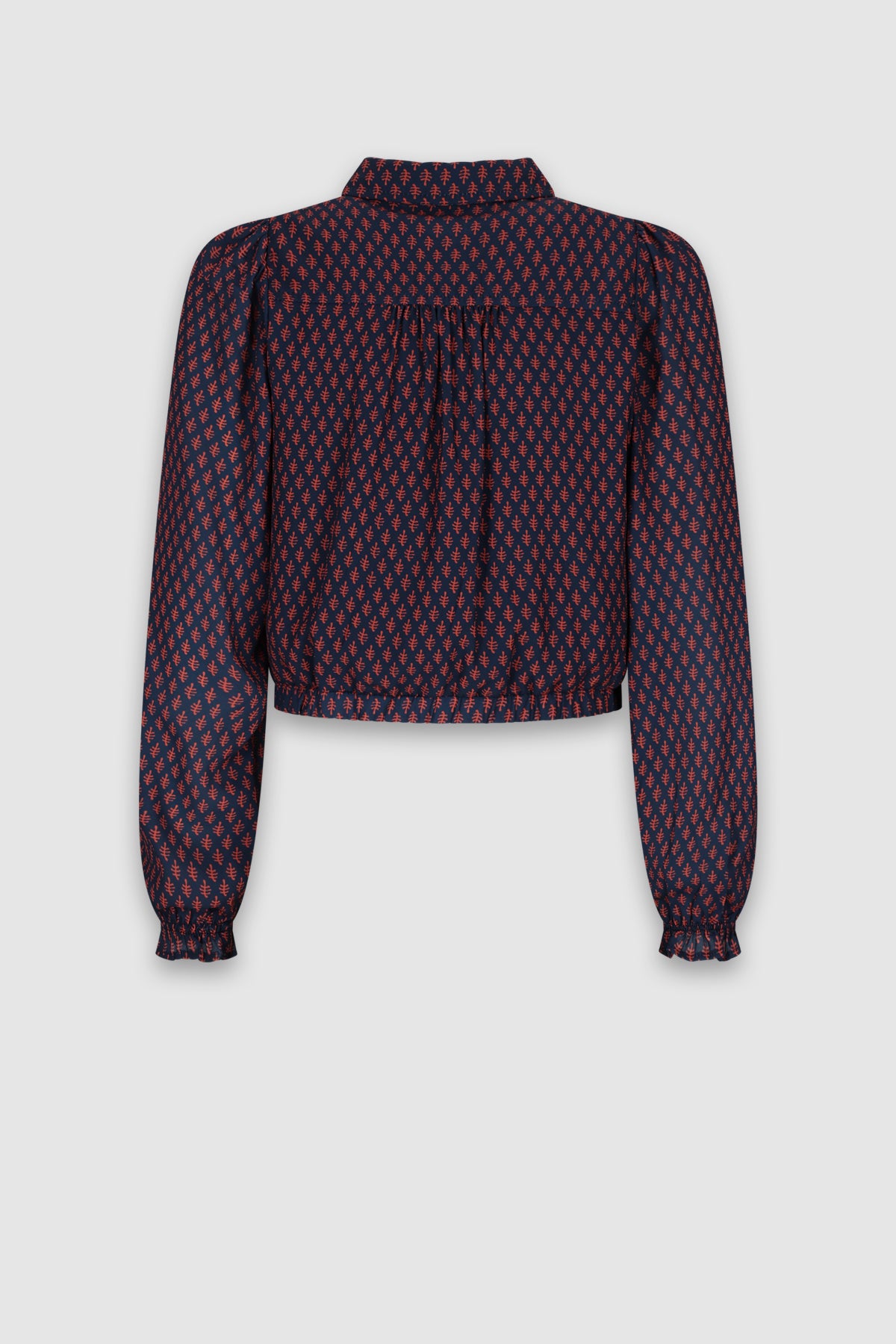 Tilly Geprinte Blouse Donkerblauw