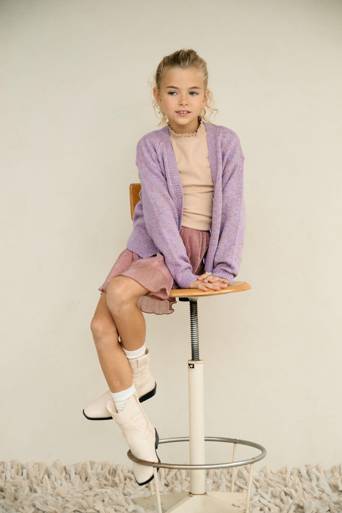 Aloha Gebreid Melange Garen Vest - NoNo Kidswear