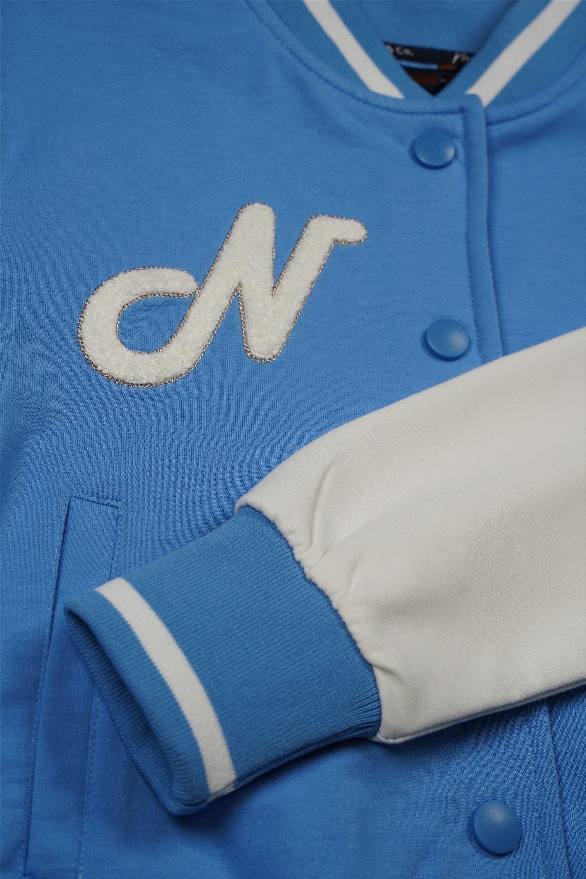 Darsy Sweat College Jasje Provence Blue - NoNo Kidswear