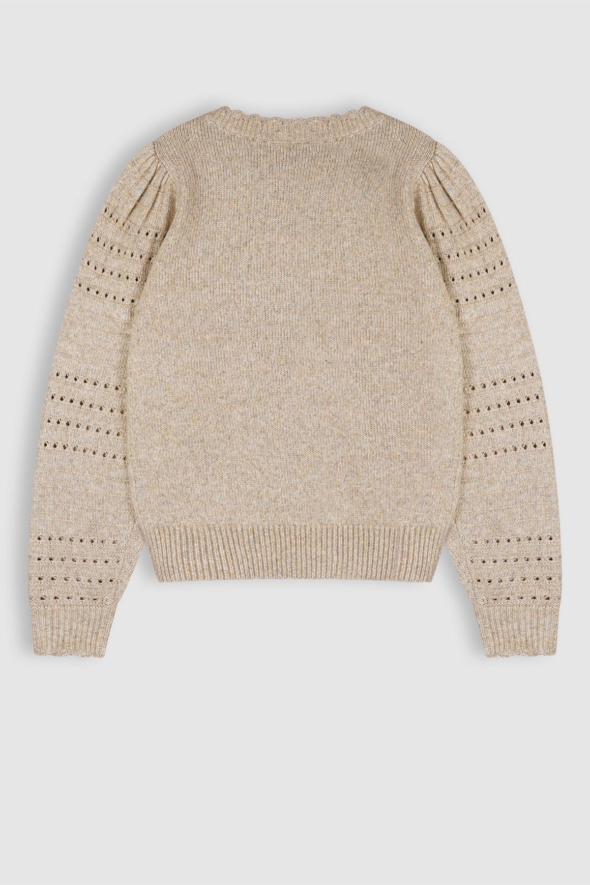 Kamile Soft Knitted Sweater Champagne - NoNo Kidswear