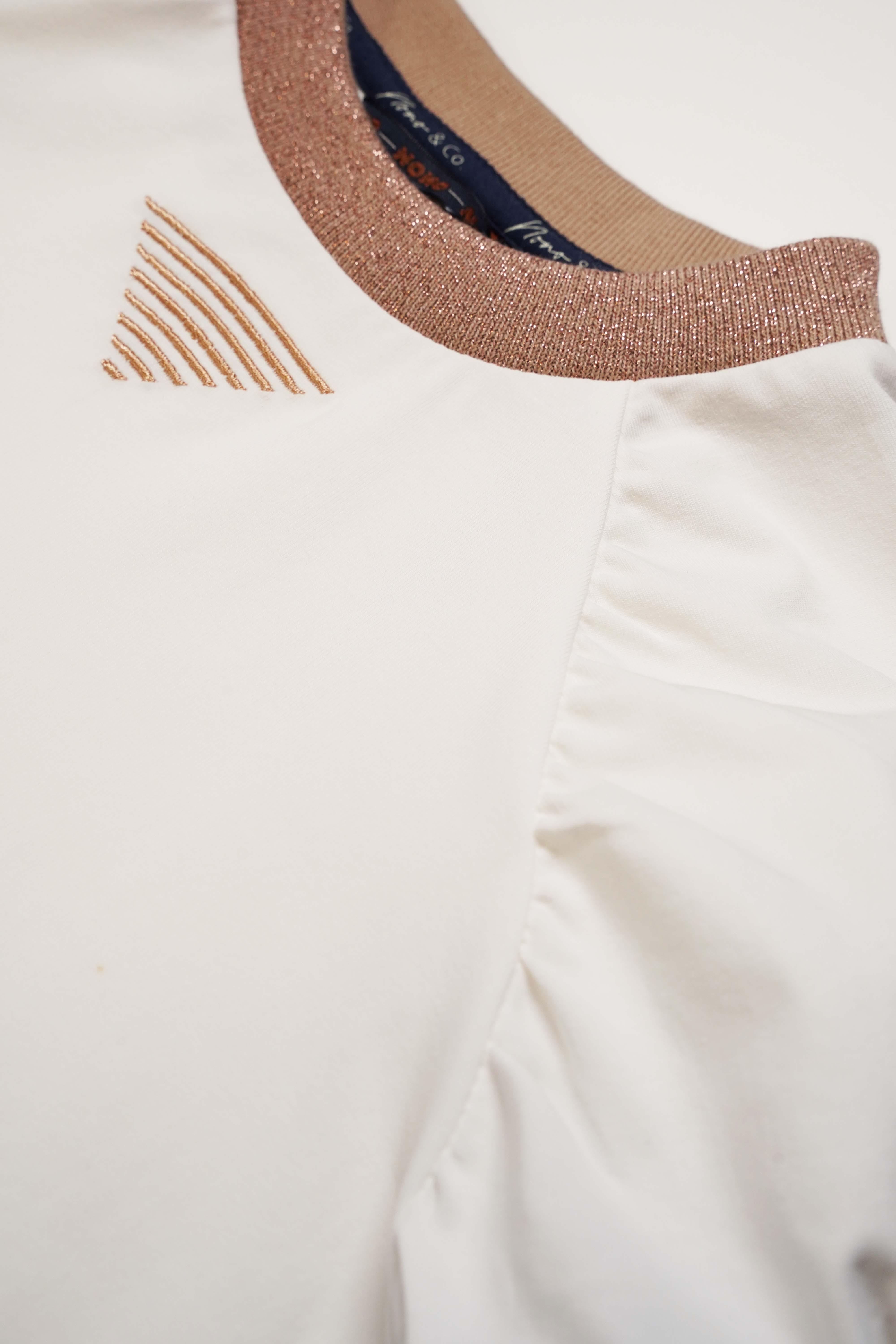 Kayla Fancy Raglan Tshirt Snow White - NoNo Kidswear
