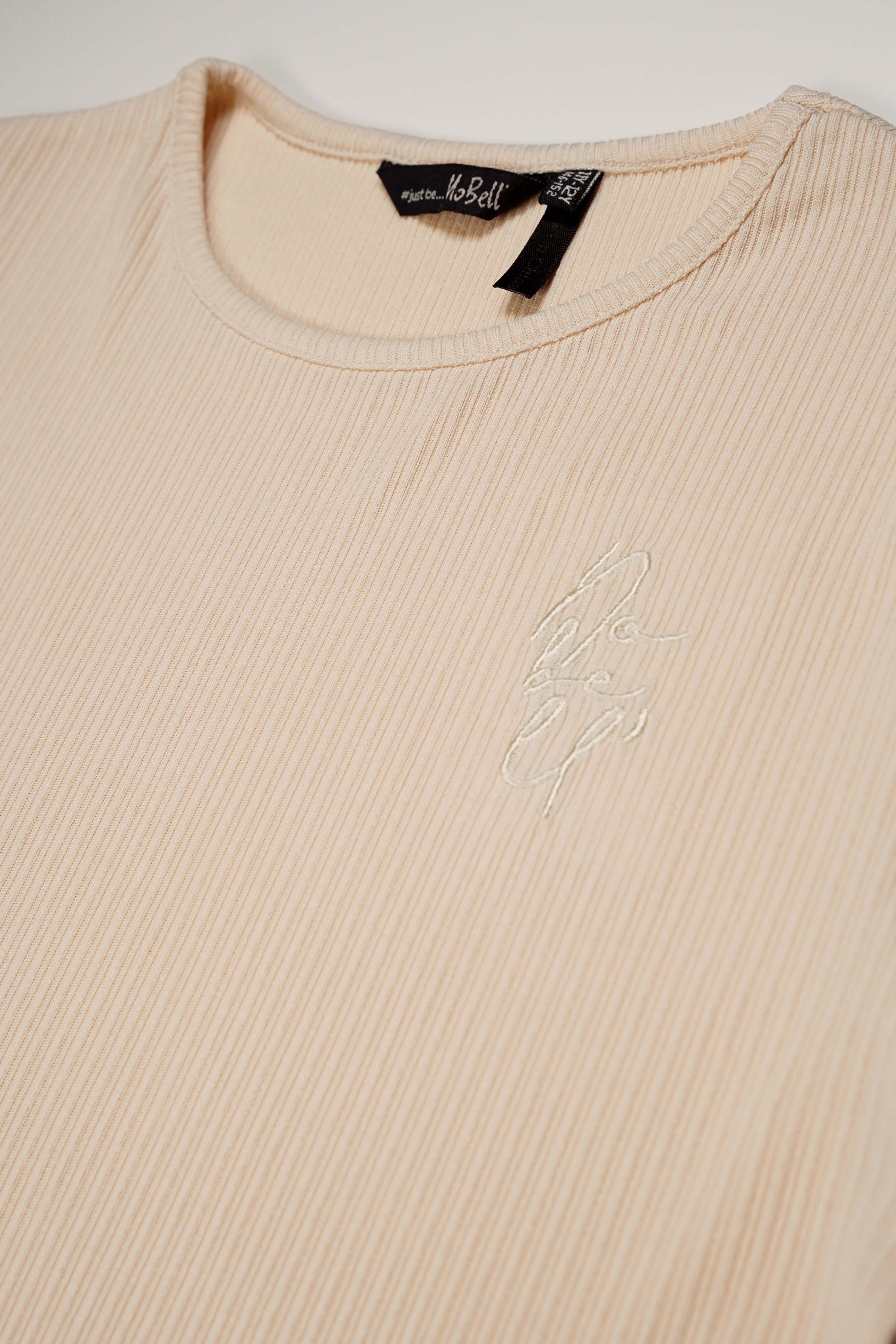 Kooka Rib Jersey Tshirt Champagne - NoNo Kidswear