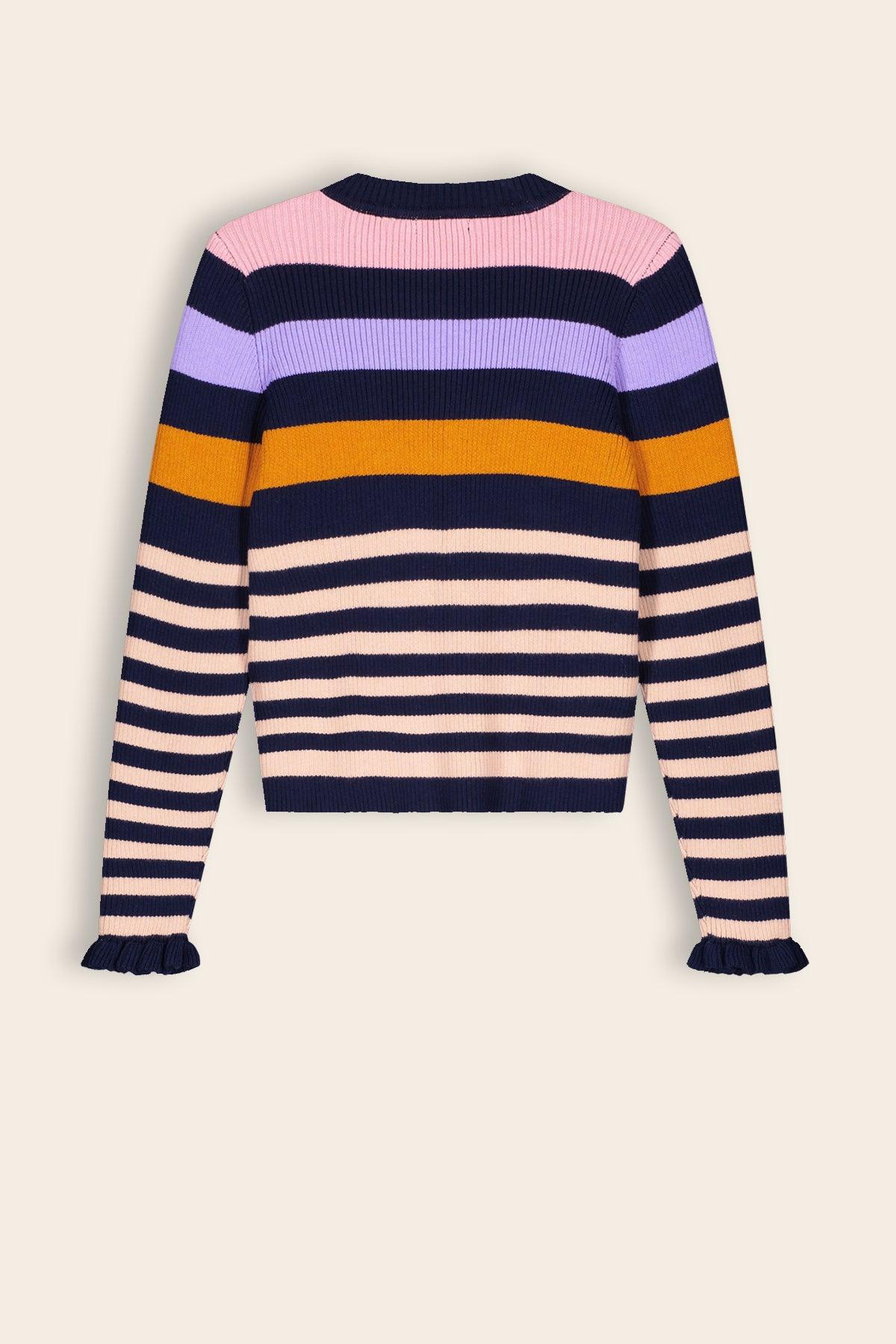 Kulias Gebreide Gestreepte Trui - NoNo Kidswear