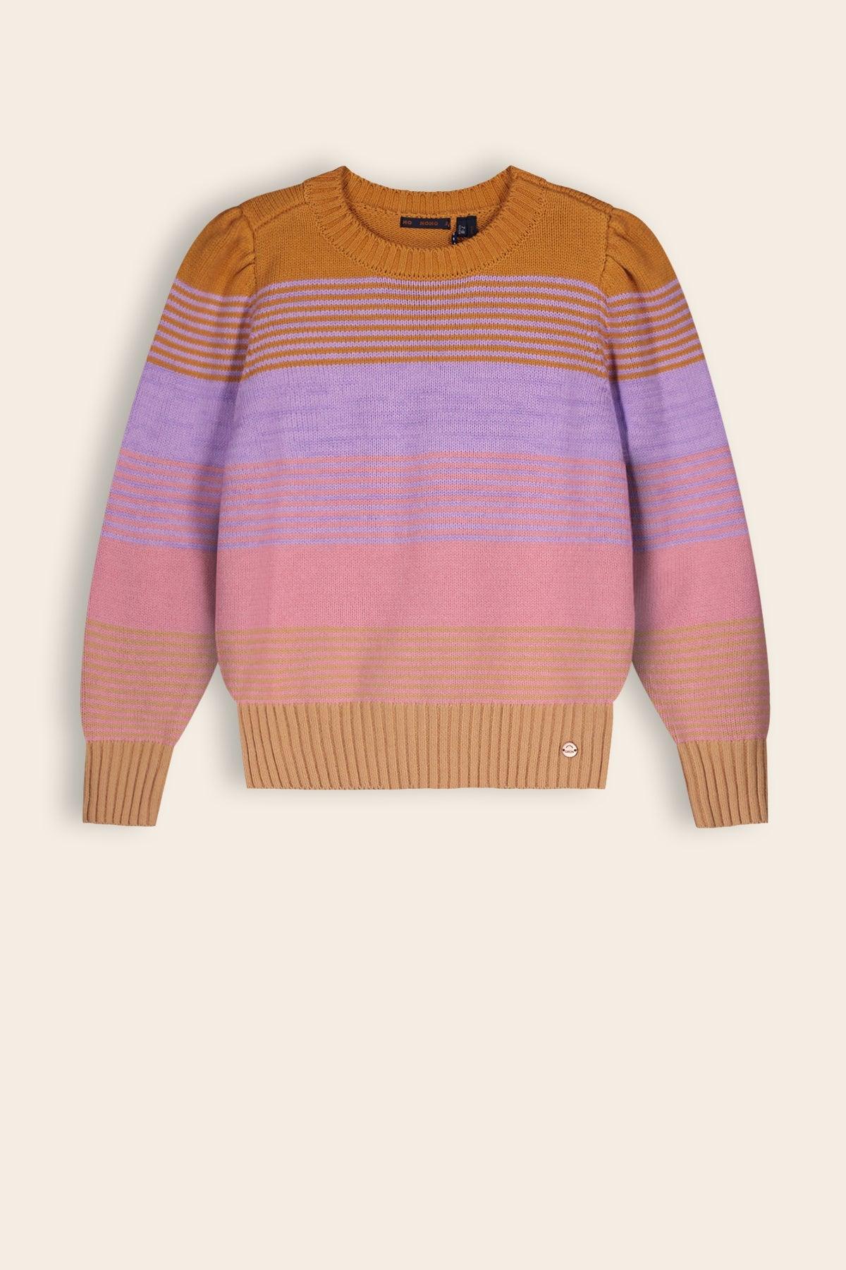 Kyra Gestreepte Gebreide Trui - NoNo Kidswear