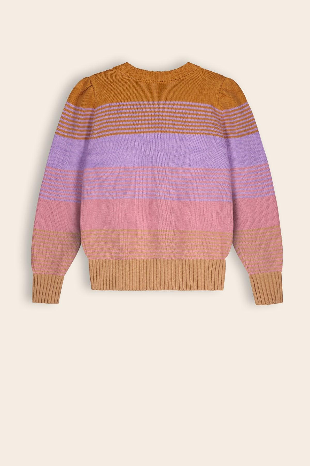 Kyra Gestreepte Gebreide Trui - NoNo Kidswear