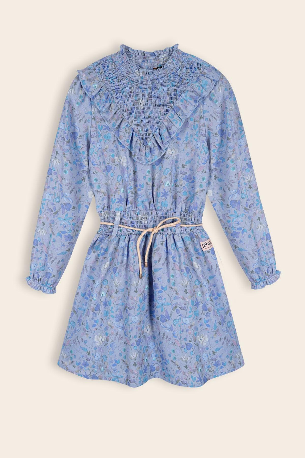 Mayana Violet Geprint Jurk - NoNo Kidswear