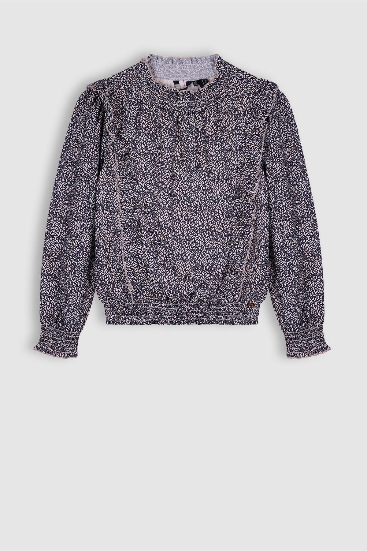Tommy Summer Geprinte Blouse Navy Blazer - NoNo Kidswear