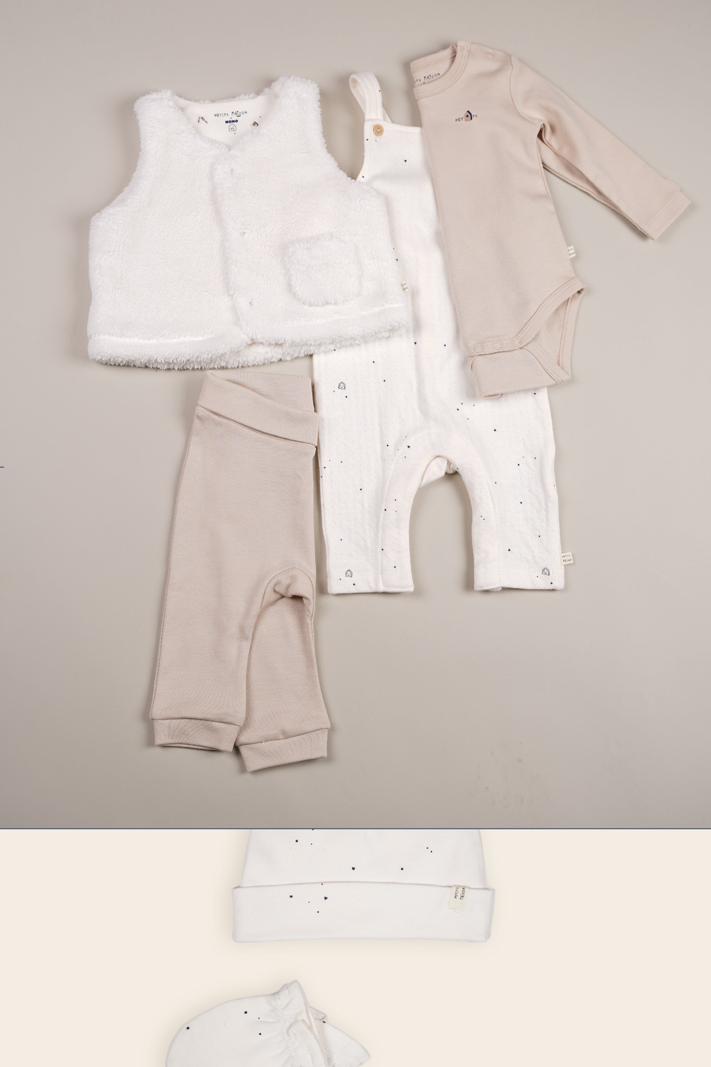 Stormy 2-piece Set: Romper+Jogger Legging Oatmeal