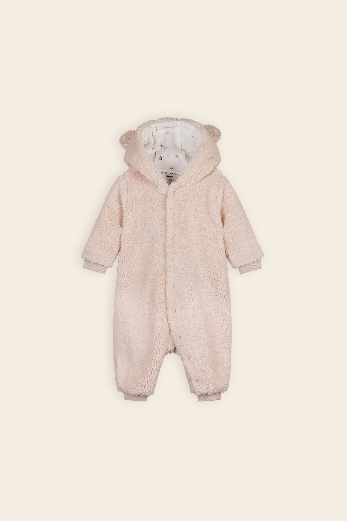 Soo Teddy Suit with Hood Oatmeal