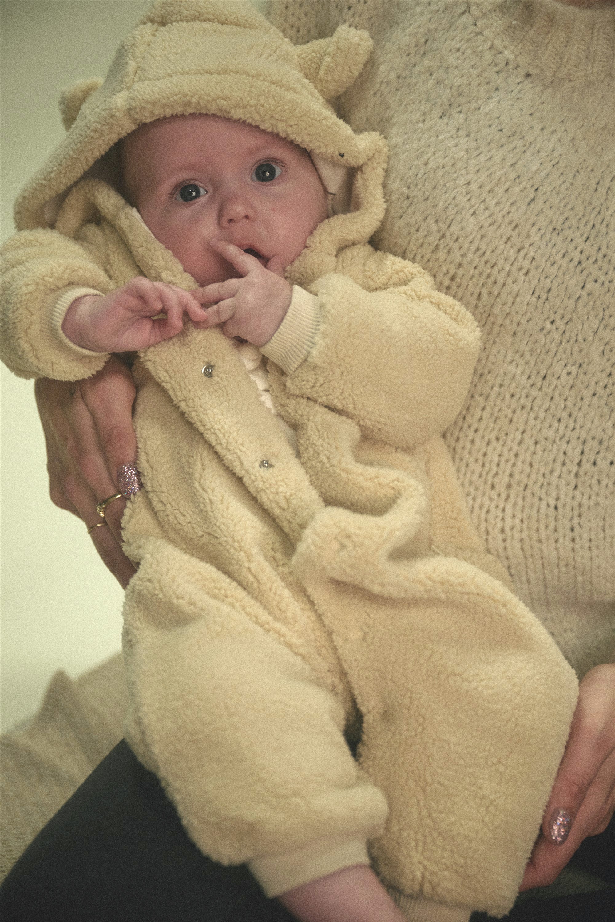 Soo Teddy Suit with Hood Oatmeal