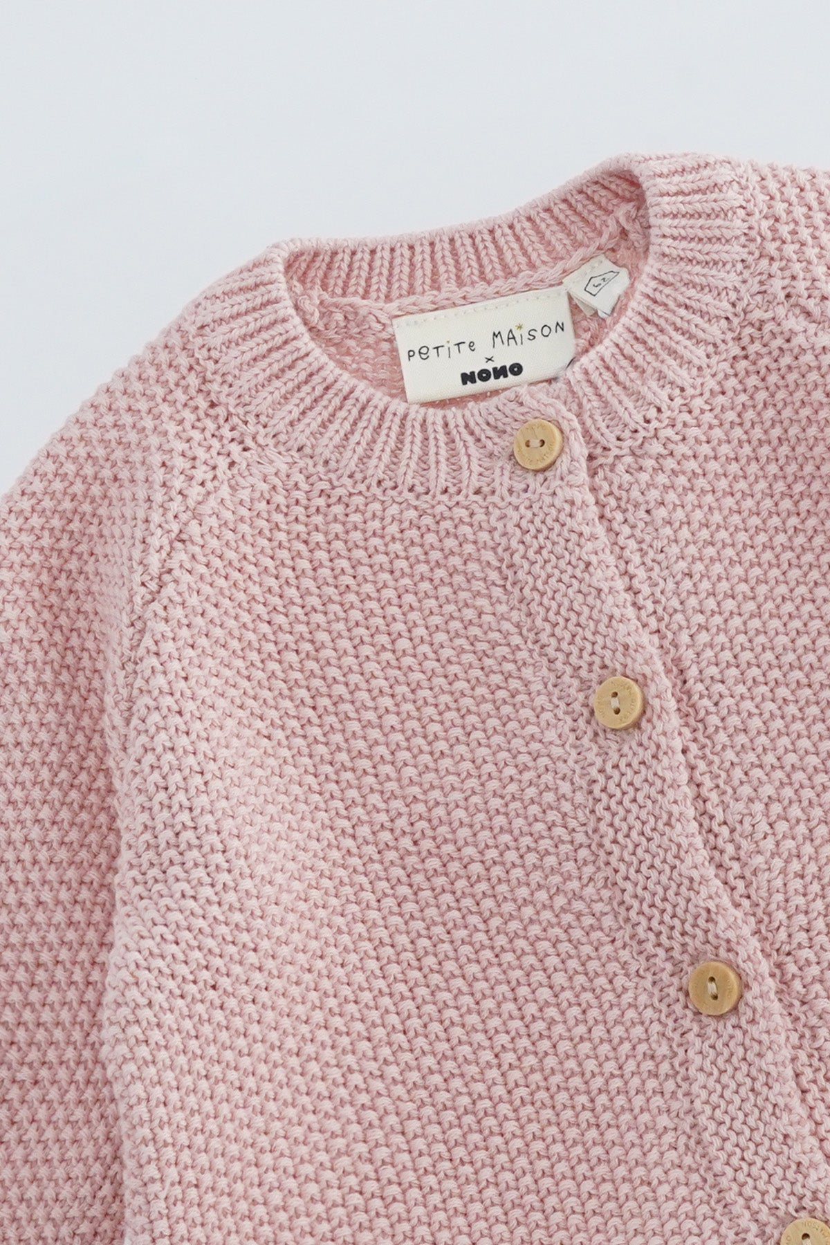 Kimo Gebreid Vest met Ruffle Roze